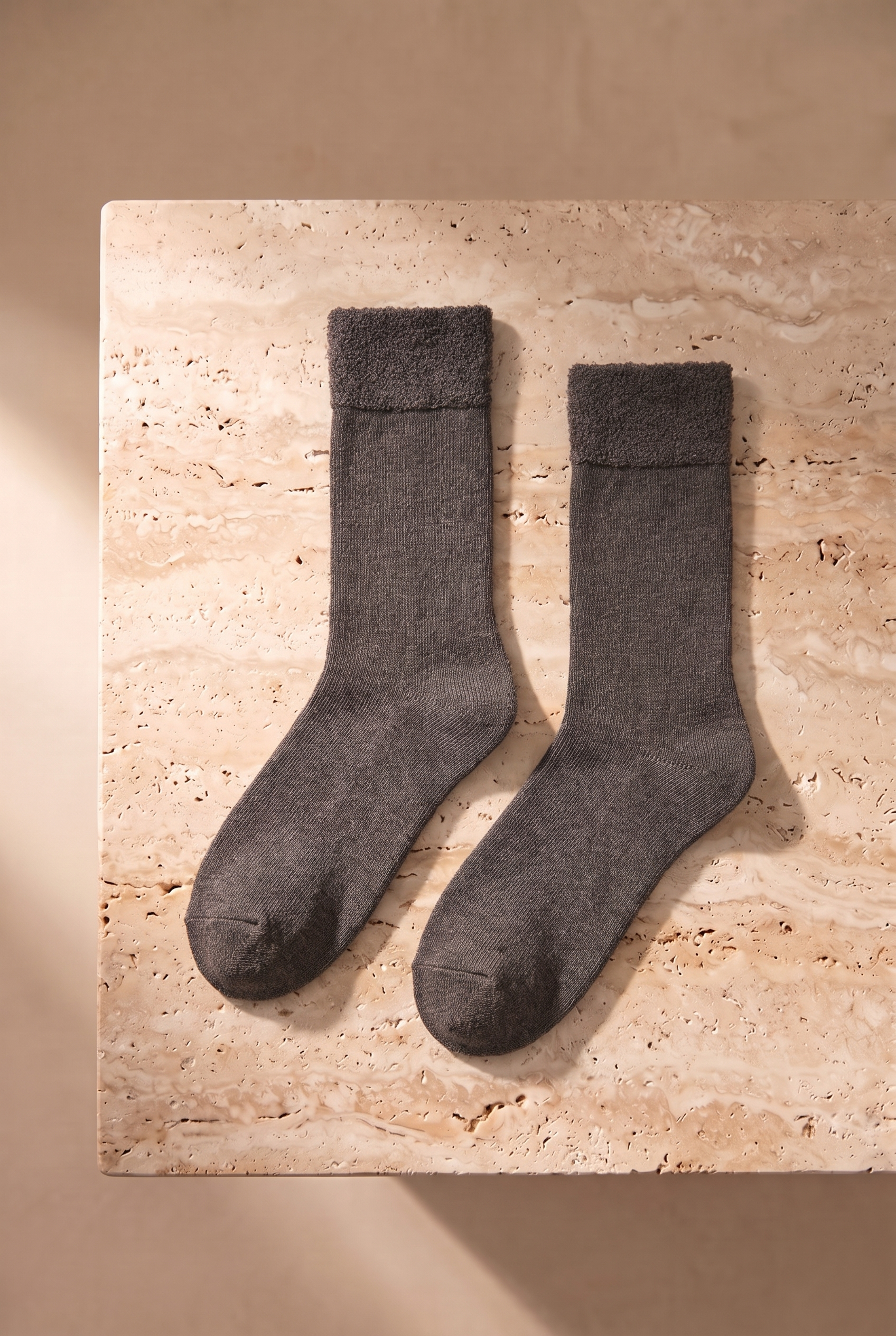 5 li Paket Kadın Soket Çorap Ekru