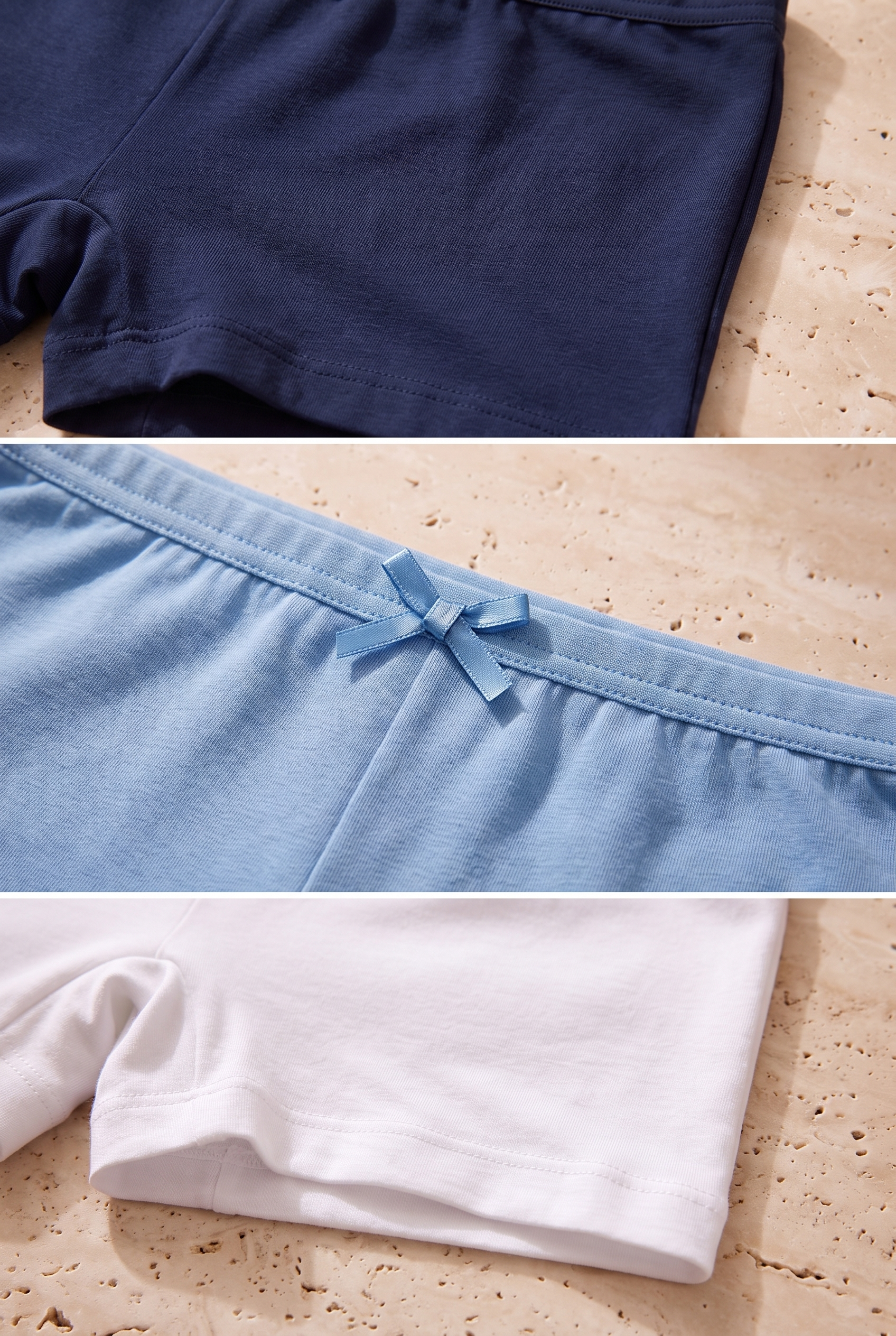 5'li Paket Basic Kız Çocuk Boxer Çok Renkli