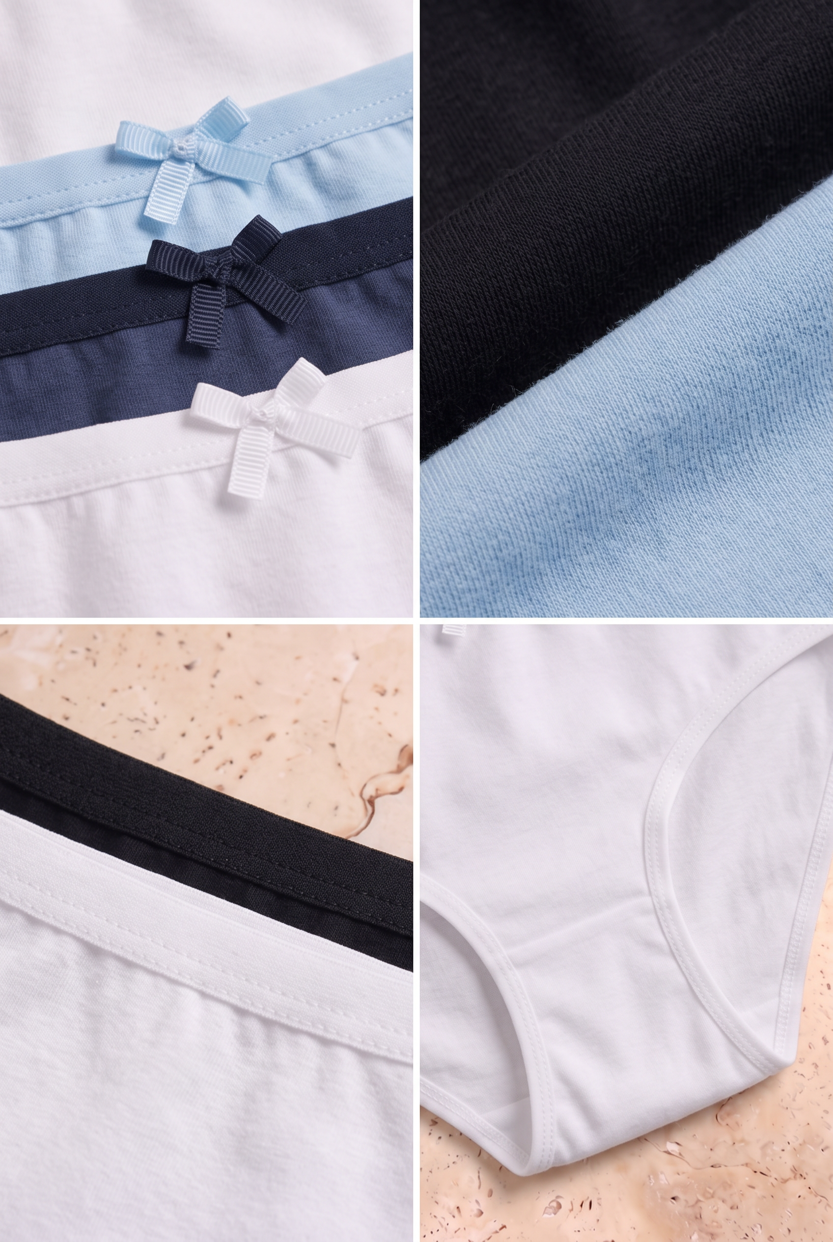5'li Paket Basic Kız Çocuk Slip Çok Renkli