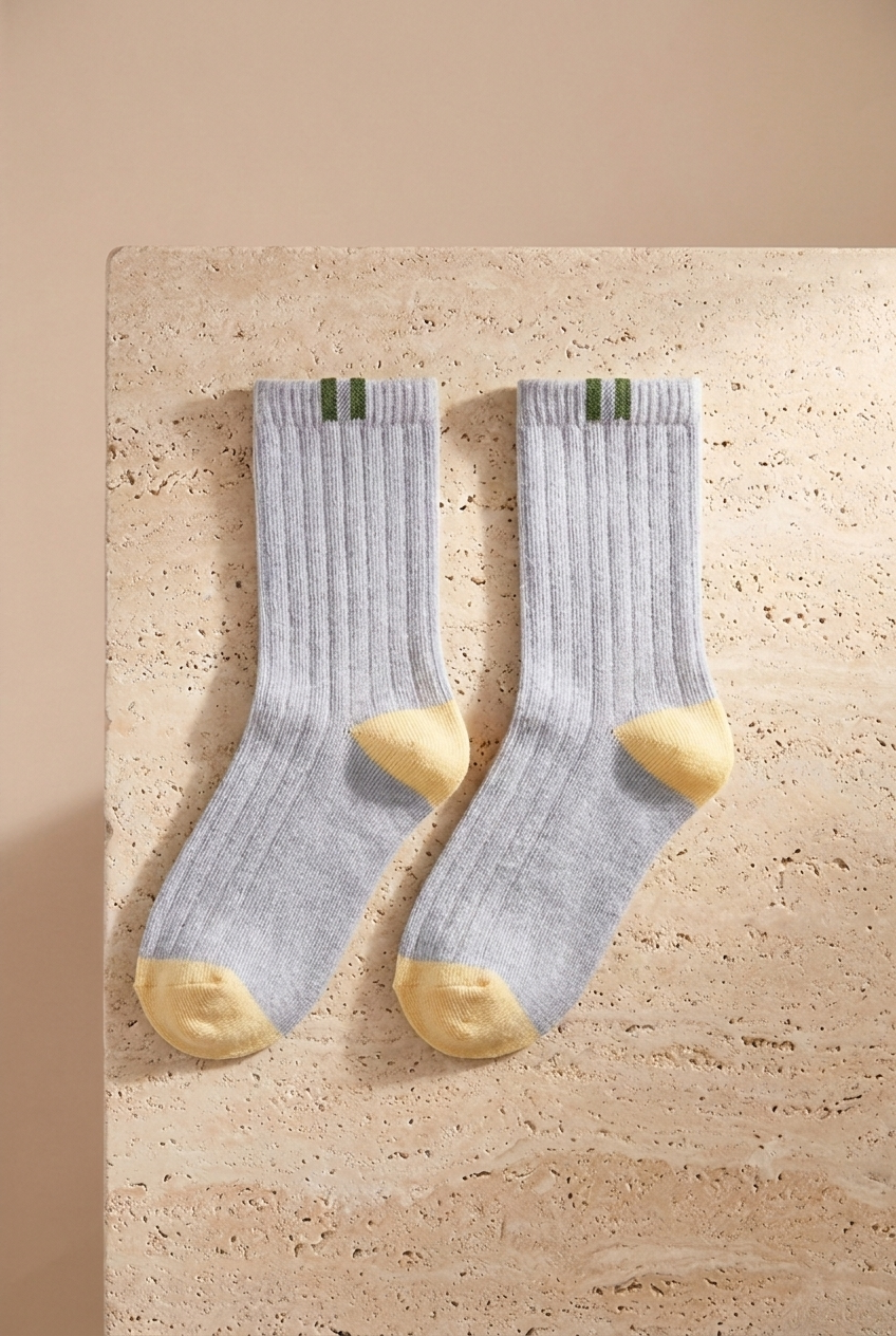 5'li Paket Erkek Çocuk Pamuklu Soket Çorap Çok Renkli