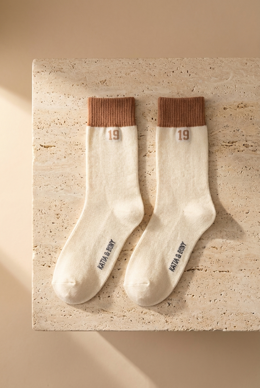 5'li Paket Erkek Çocuk Rakam Detaylı Soket Çorap Çok Renkli
