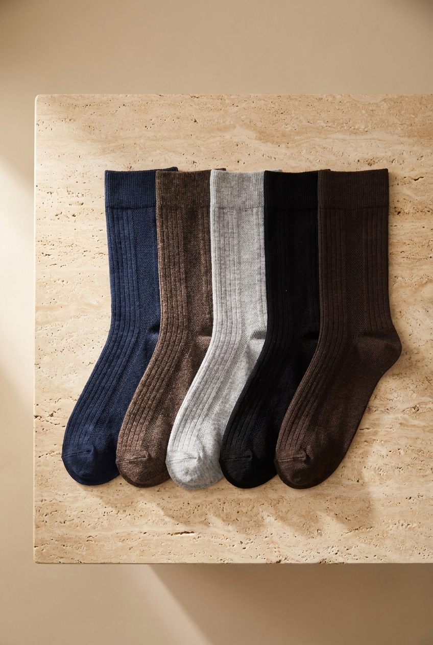 Pack Of 5 Men's Socks Multi Color