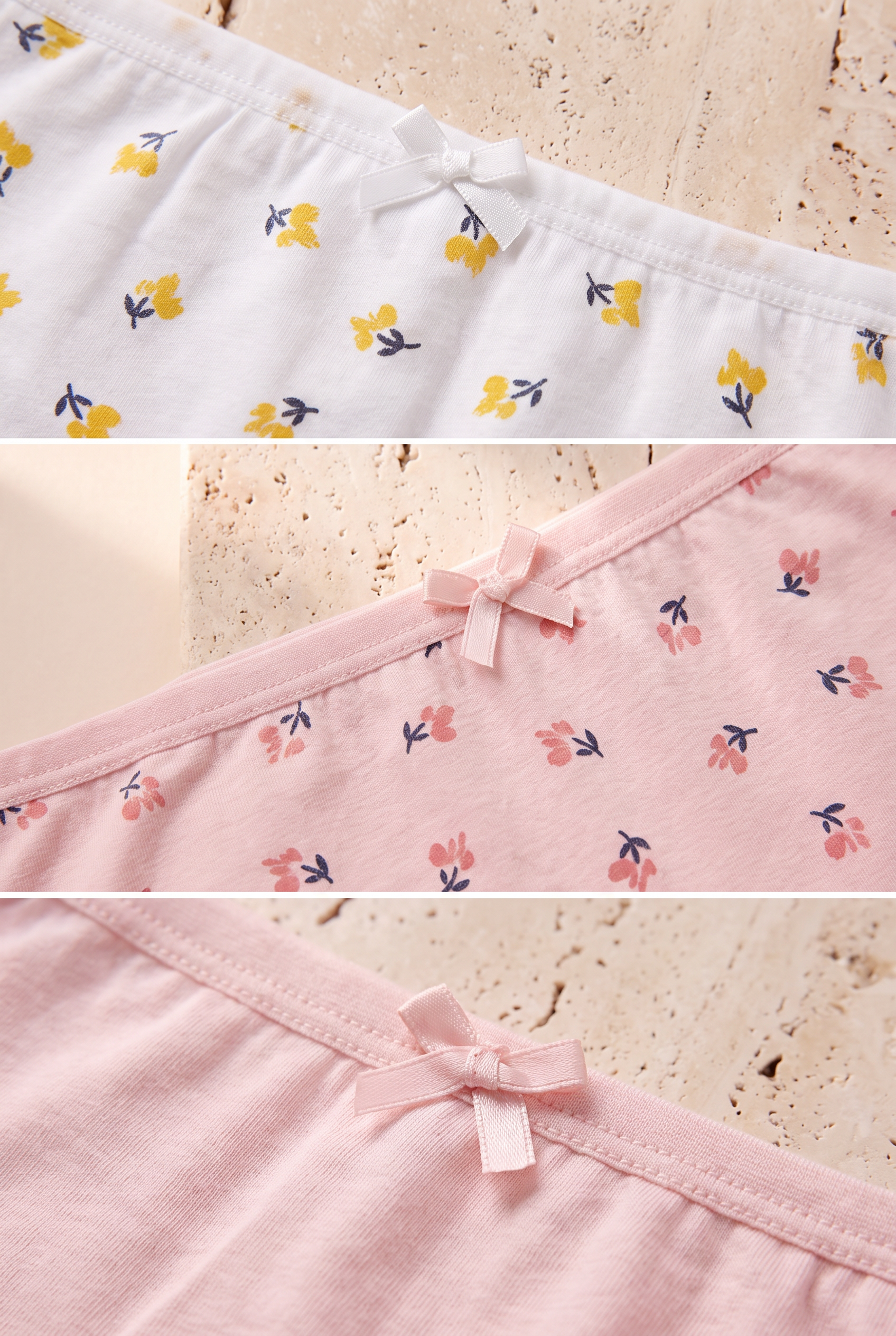 5'li Paket Kız Çocuk Boxer Çok Renkli
