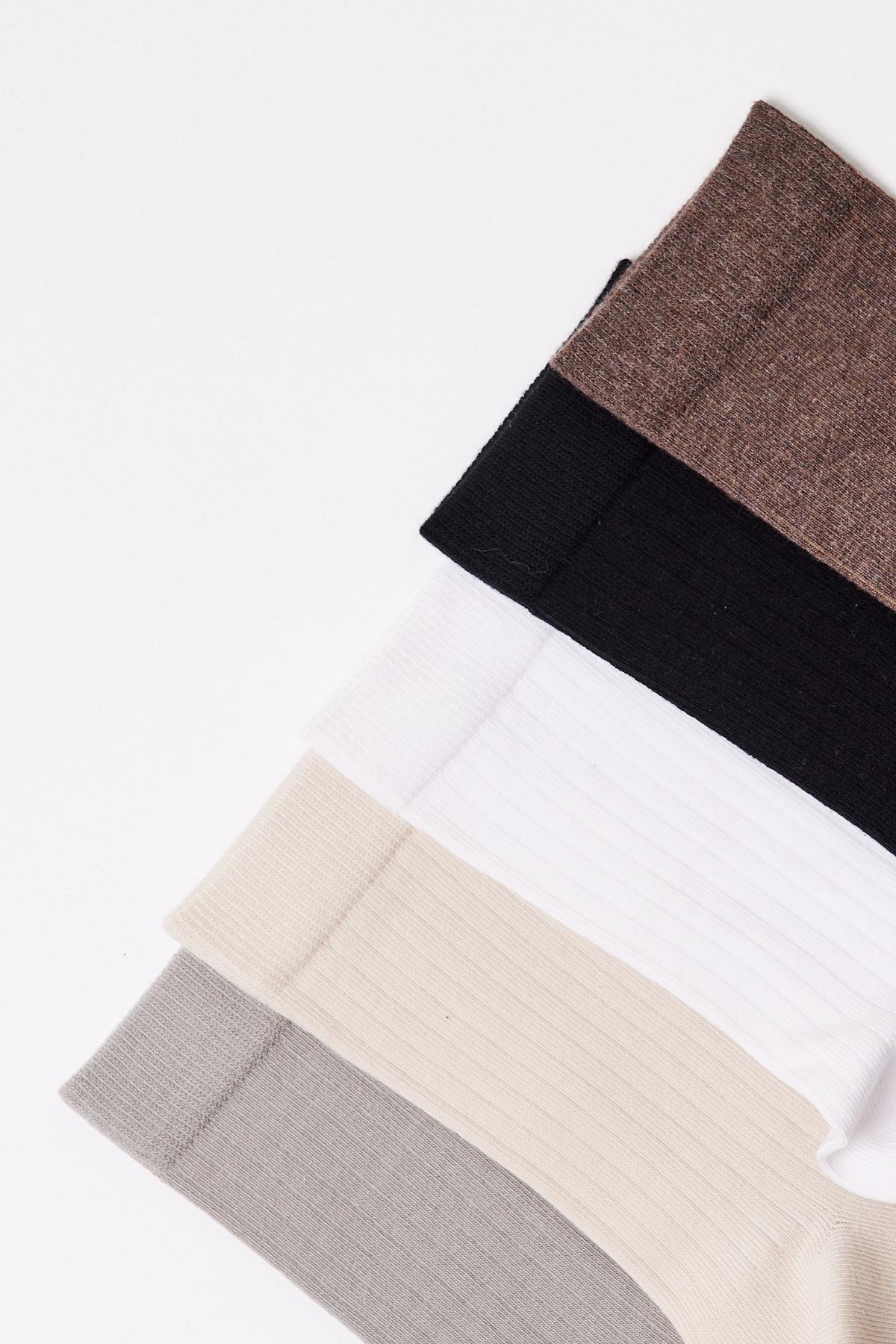 5'li Paket Unisex Soket Çorap 