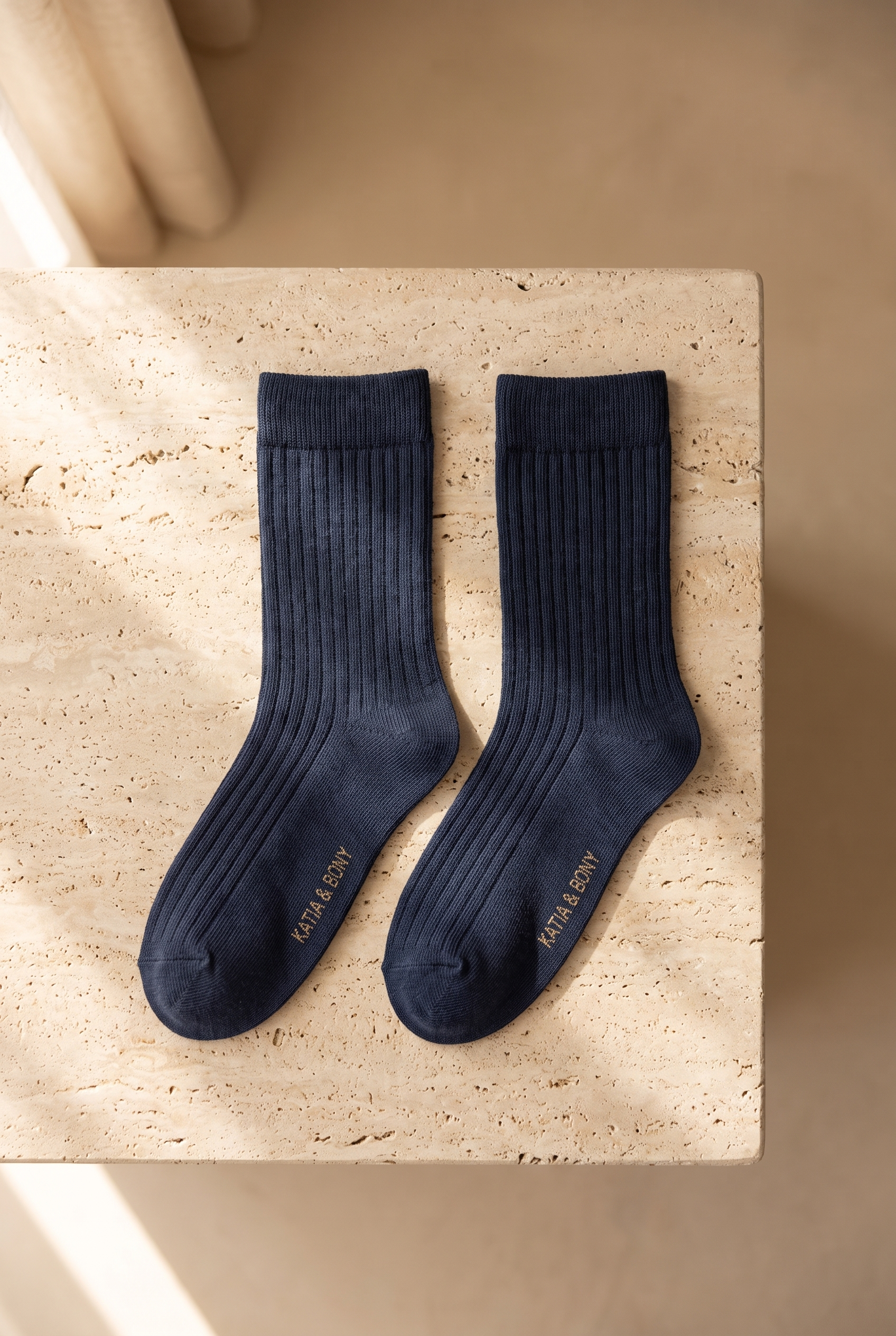 5'li Paket Unisex Soket Çorap Mavi Mix