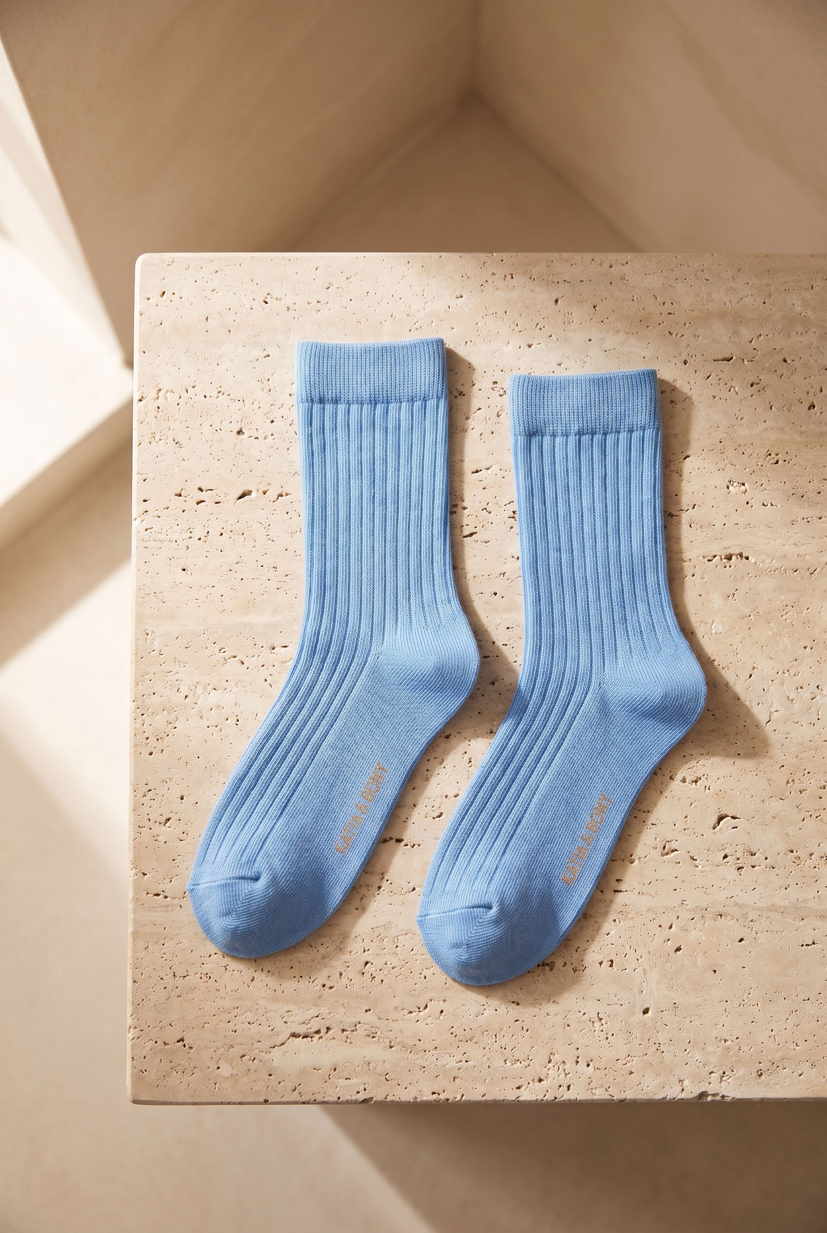 5'li Paket Unisex Soket Çorap Mavi Mix