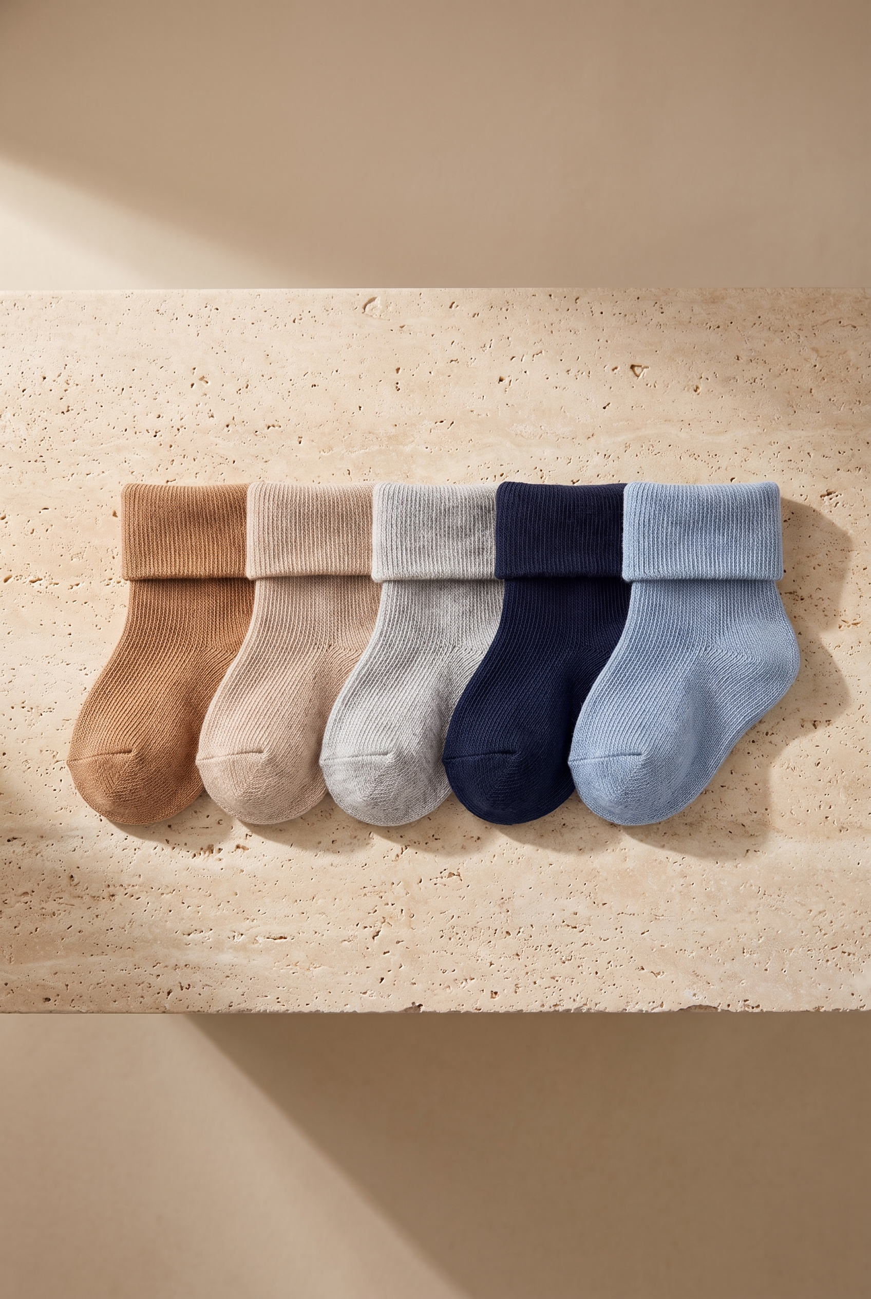 5-Pack Newborn Bamboo Baby Socks Colorful