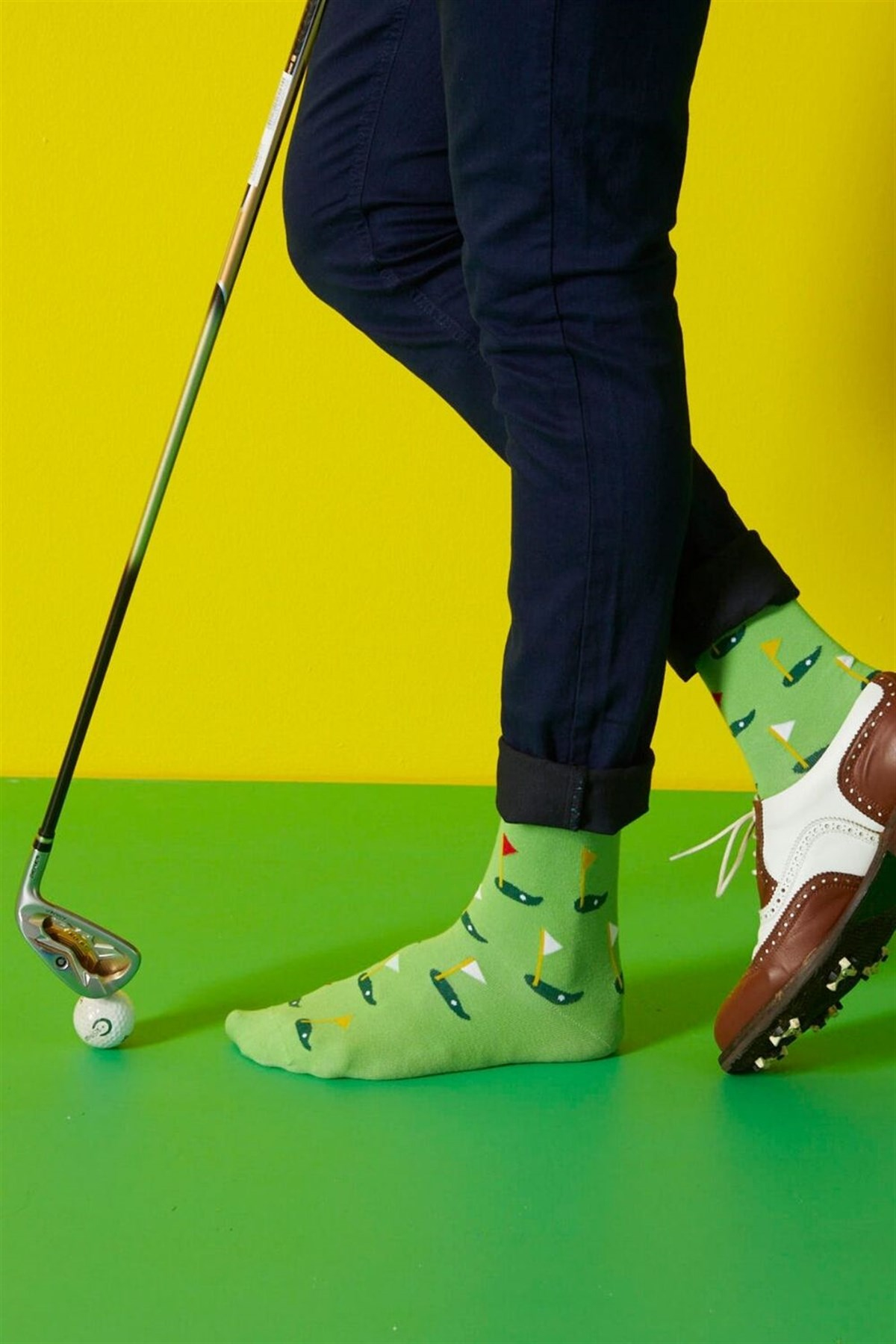 Apron Erkek Golf Basic Spor Çorap-Yeşil
