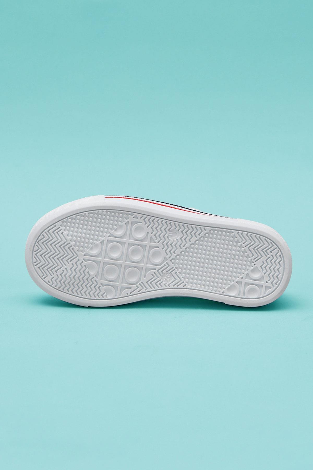 Back To School Çocuk Çorap Ayakkabı Beyaz