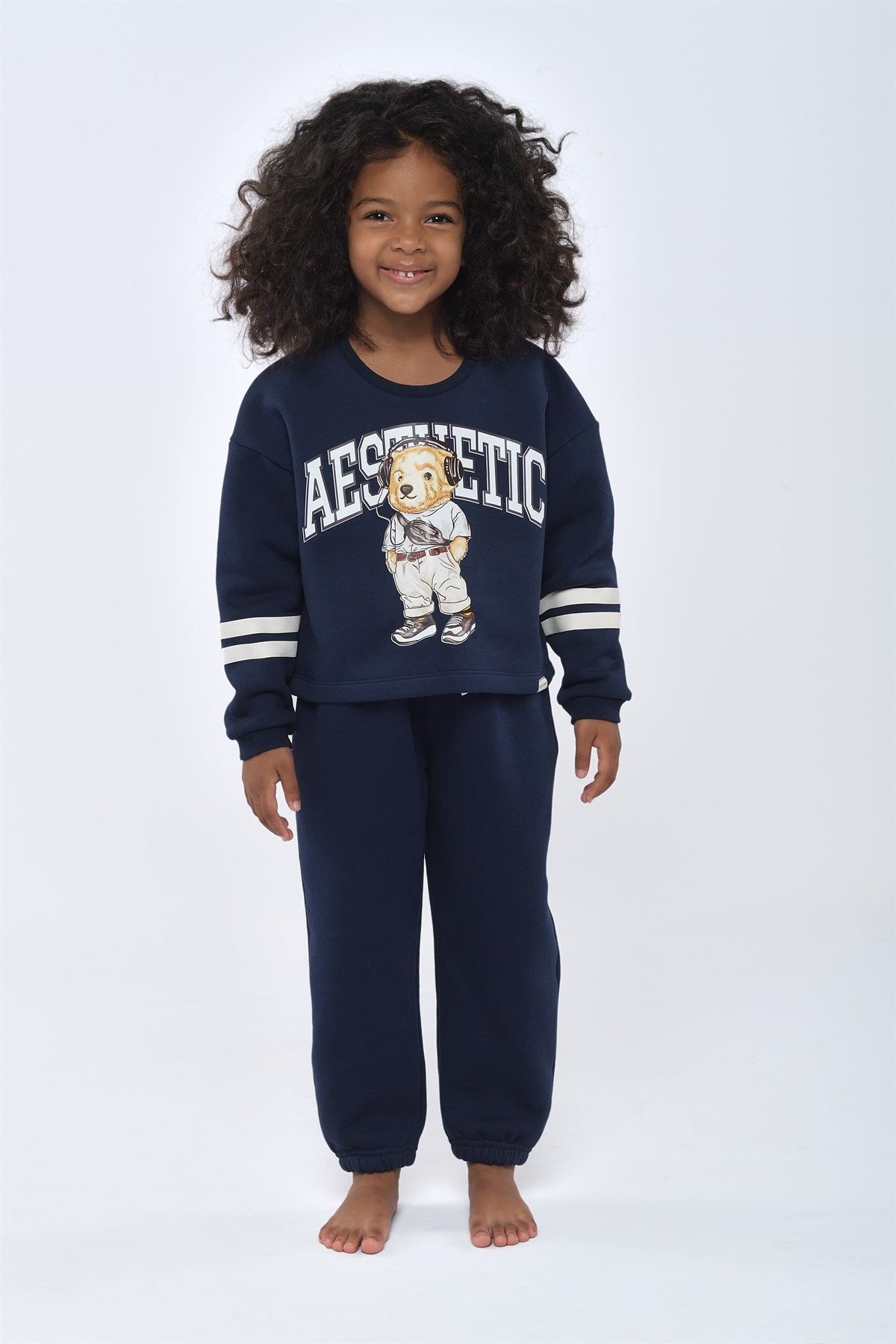 Back to School Kız Çocuk Sweatshirt Lacivert
