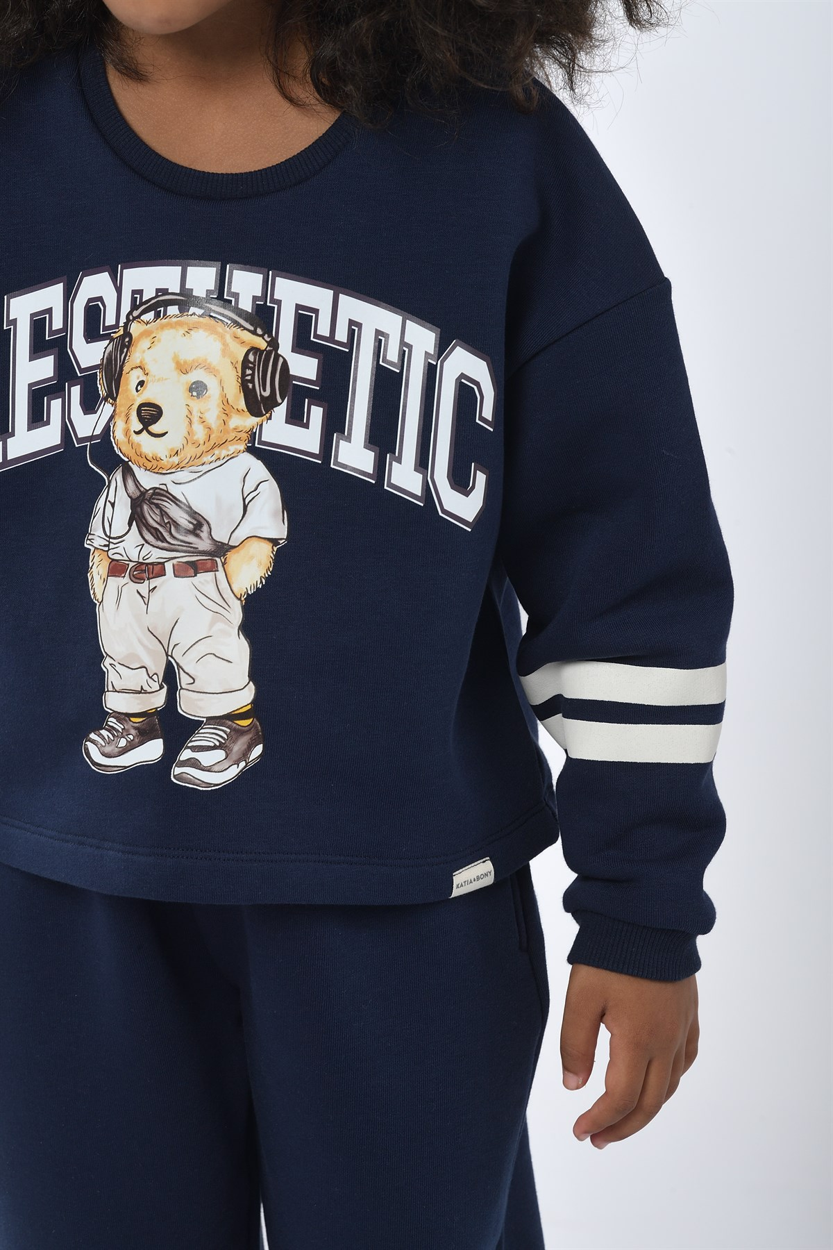 Back to School Kız Çocuk Sweatshirt Lacivert