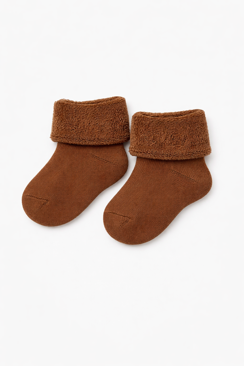 Bebek 4'lü Havlu Soket Çorap Kahverengi Mix