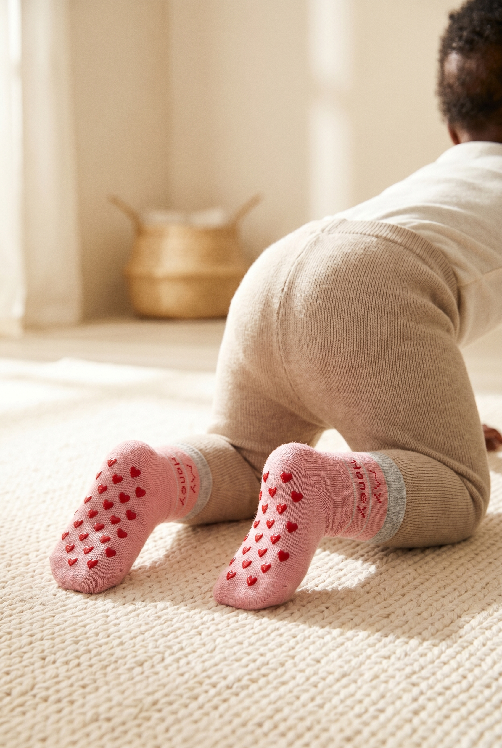 12601G1012 DESENLİ BEBEK SOKET ÇORAP Pembe