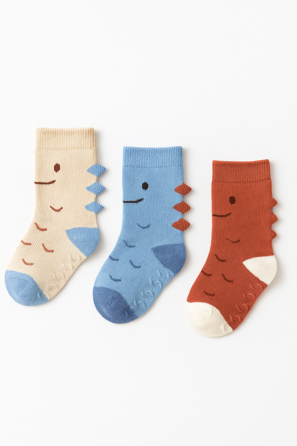 Bebek Sevimli Canavar Desenli 3'lü Havlu Soket Çorap