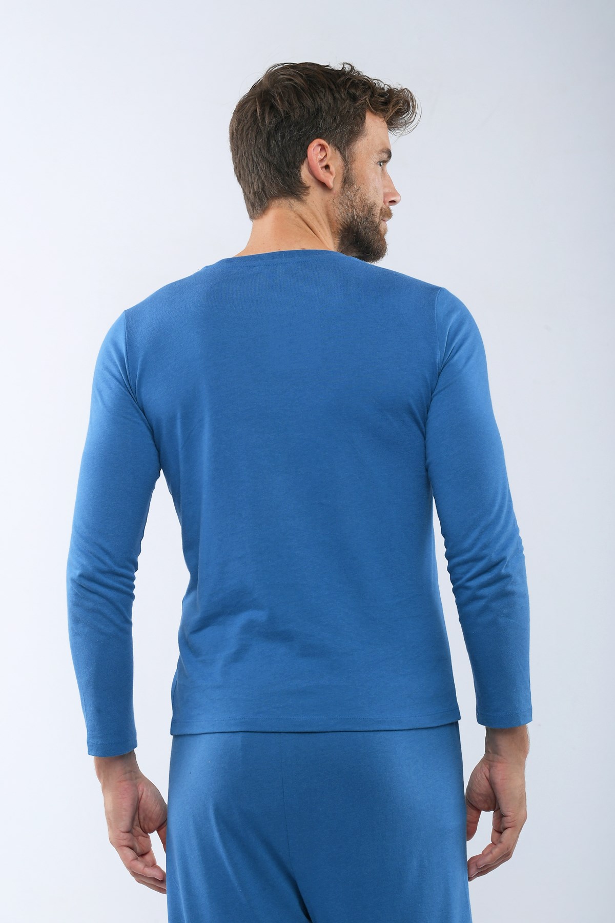 Blue Space Erkek Pijama Takımı MAVİ