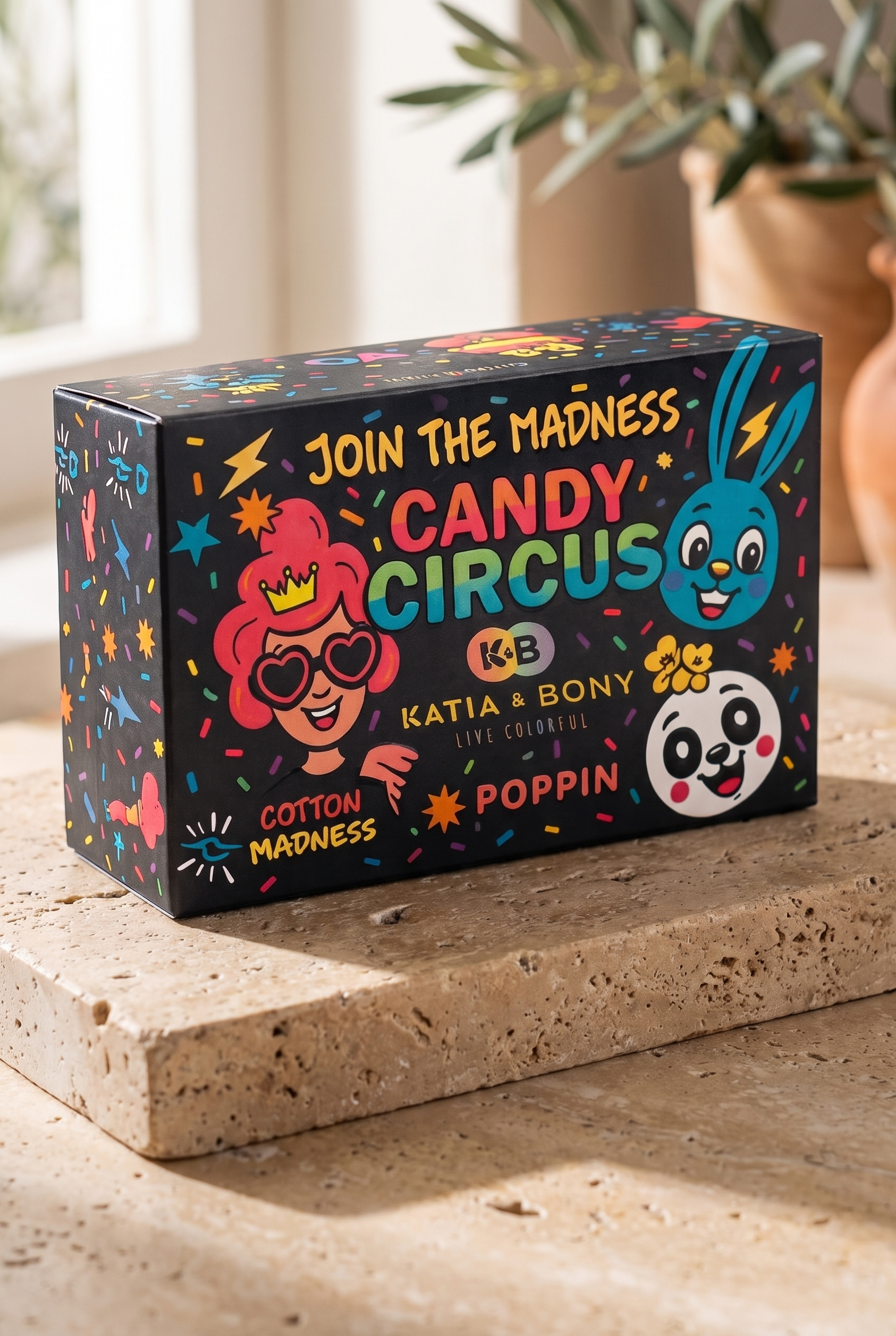 Candy Desenli Unisex Hediye Kutusu Seti