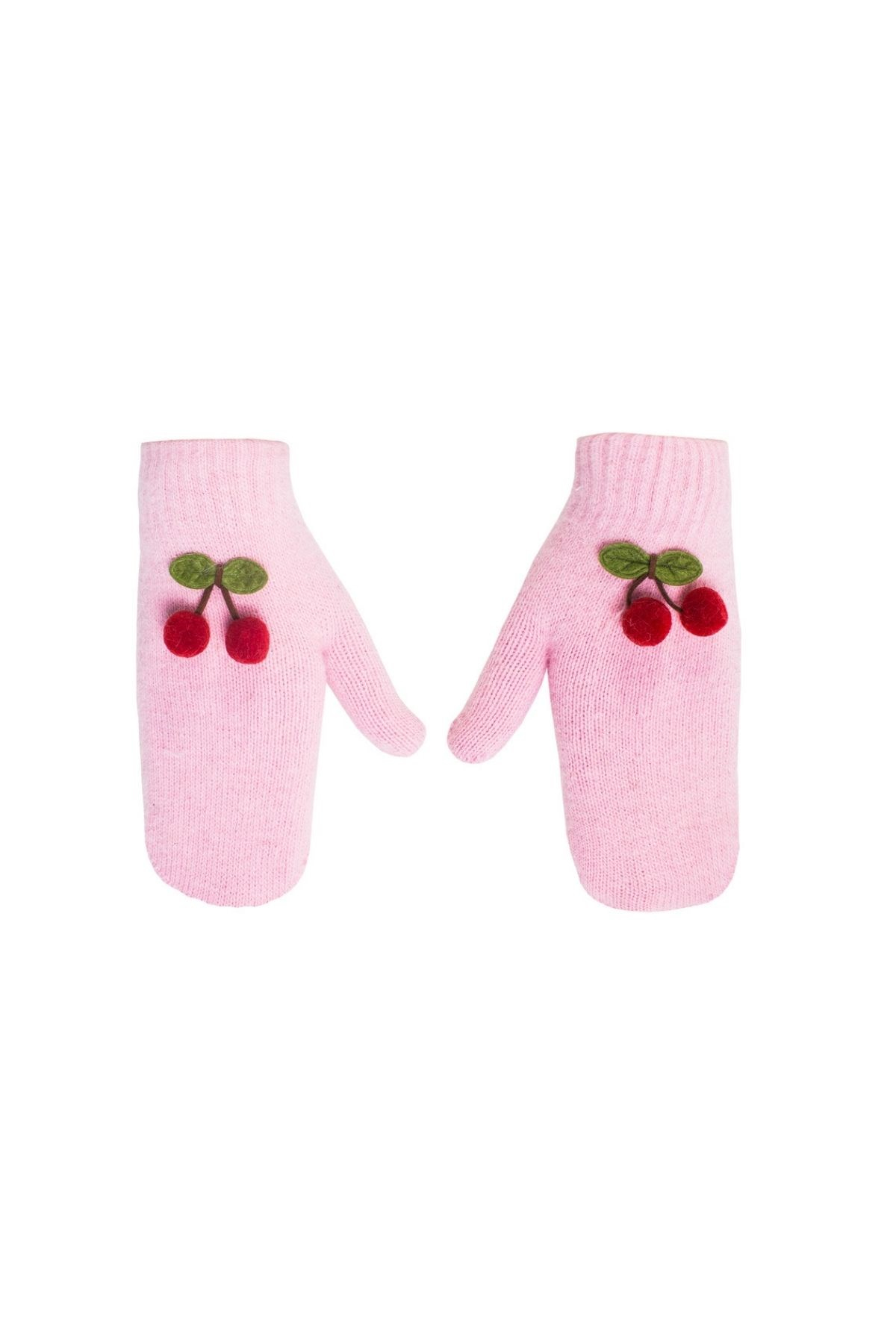 Cherry Pembe Kadın Eldiven-Pembe