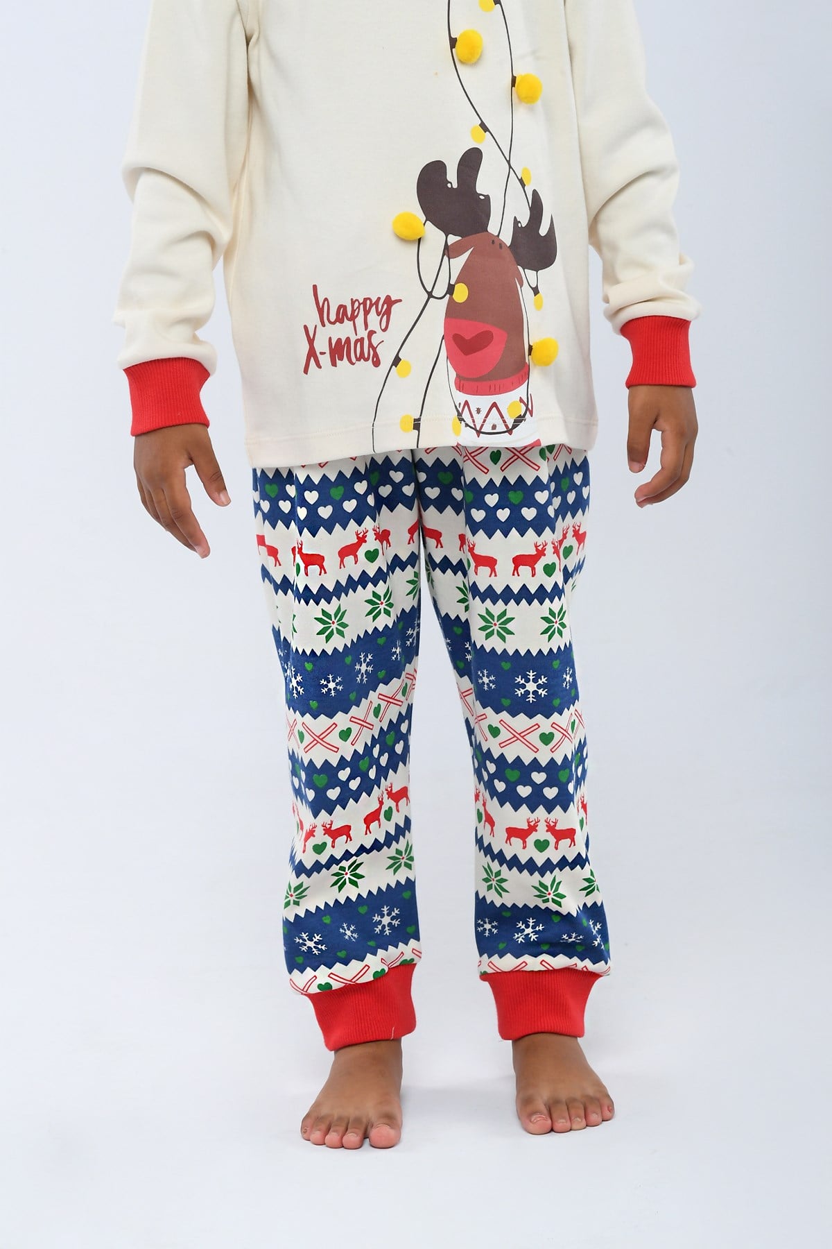 Christmas Spirit Kız Çocuk Pijama Alt Desenli
