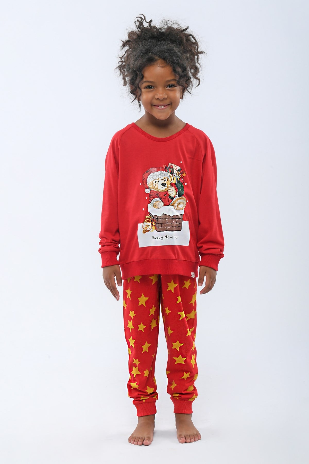 Christmas Spirit Kız Çocuk Pijama Alt Kırmızı