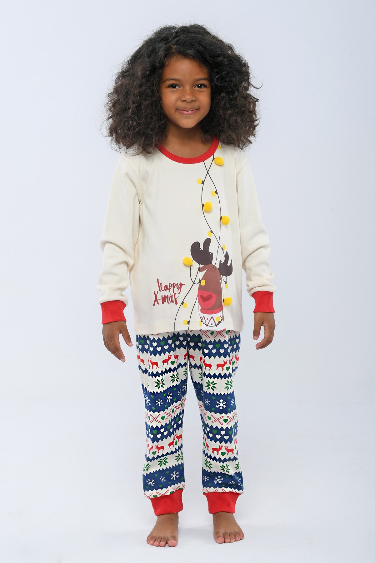 Christmas Spirit Kız Çocuk Pijama Alt Desenli