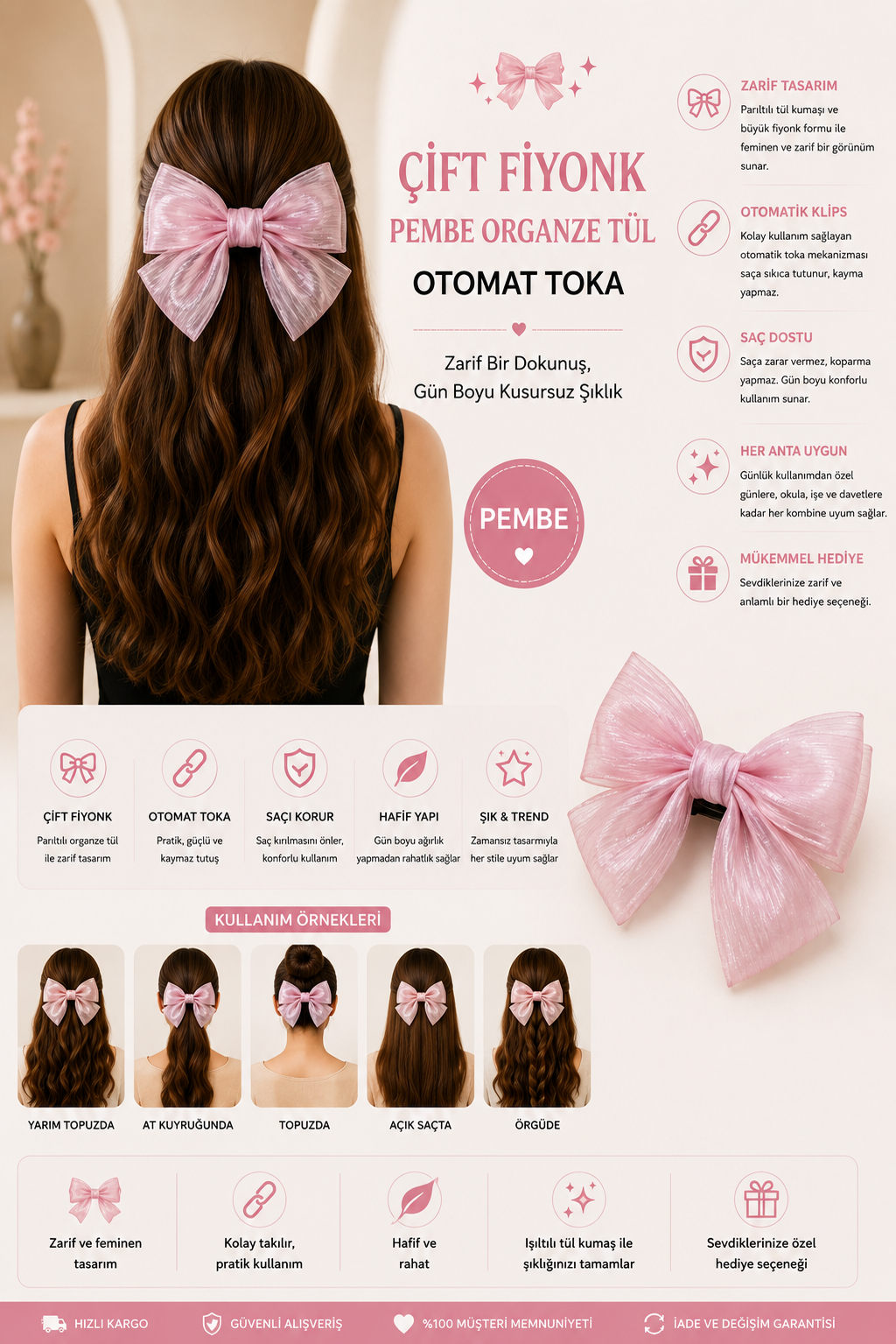 22505G2242 ÇİFT TÜL FİYONK TOKA-21103 Pembe