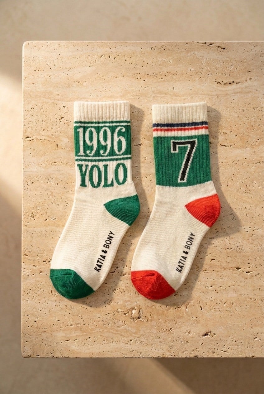2Pck Yolo Chıldren's Socks Socks Patterned
