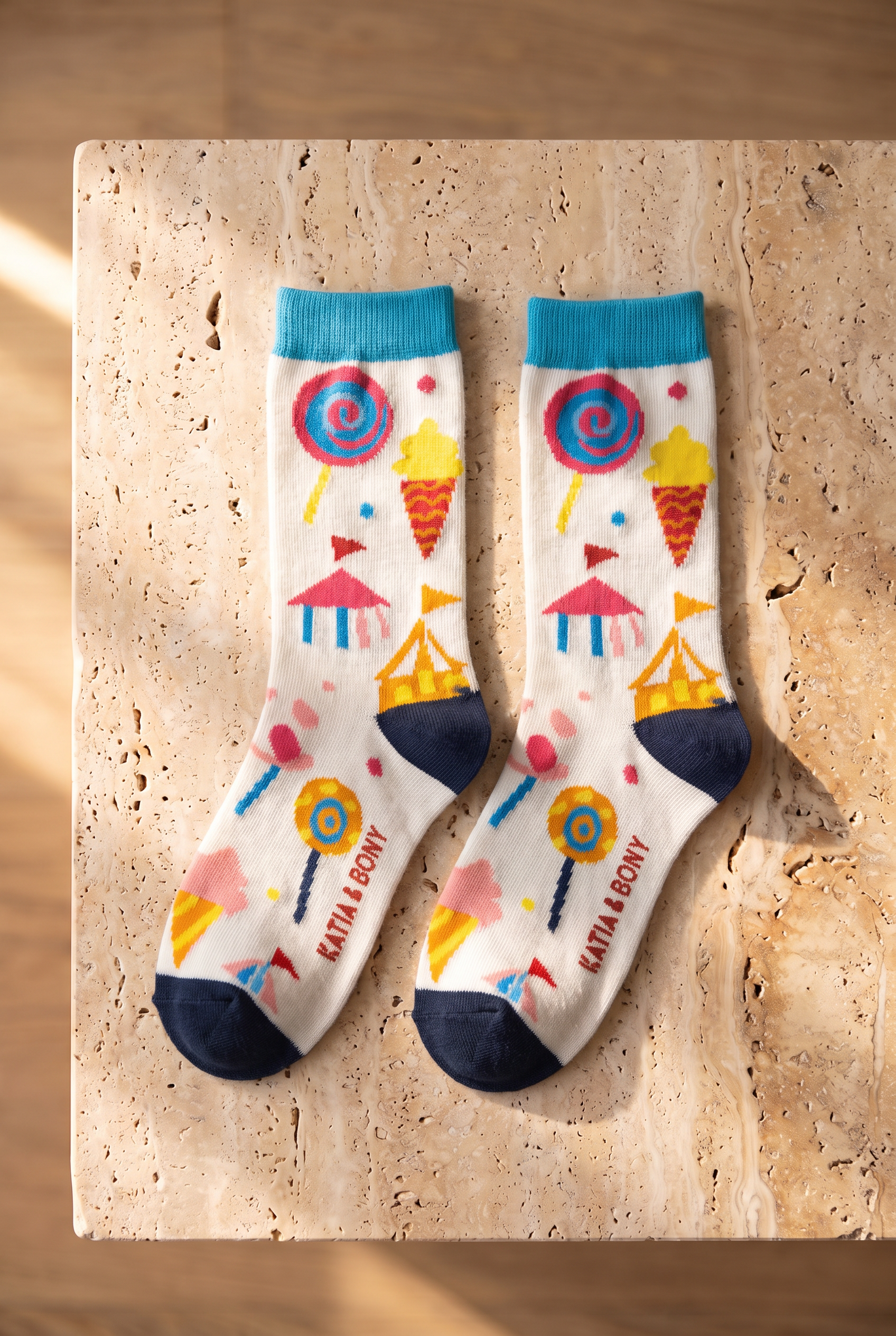 5Pck Carnıval Chıldren's Socks Patterned