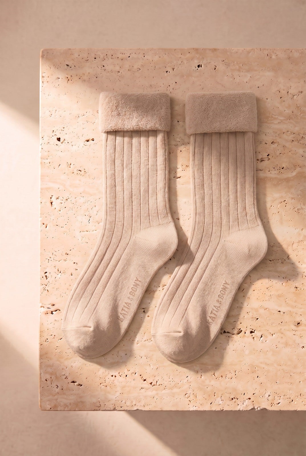 Children's 5-Piece Towel Socks Brown Mix