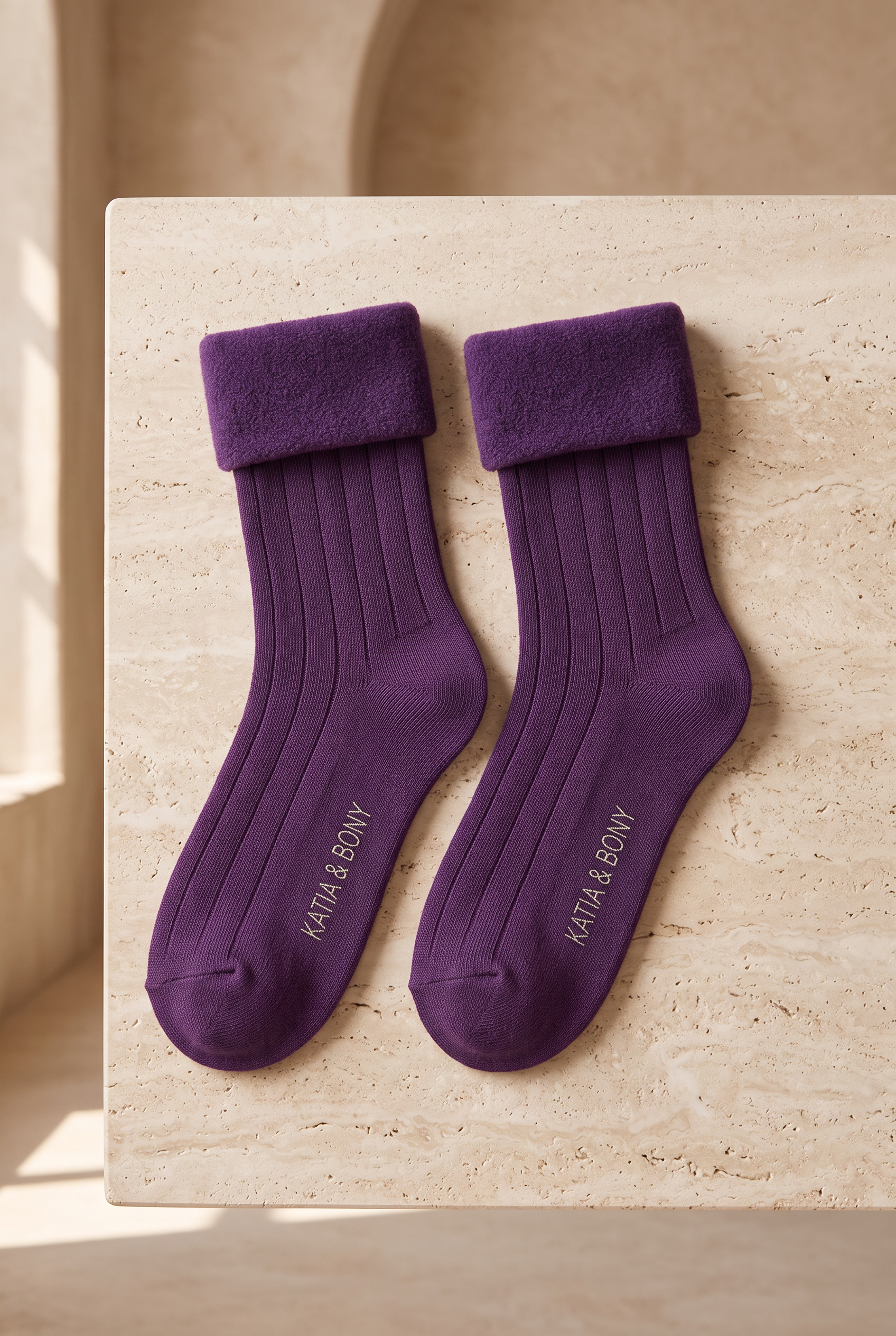 Children's 5-Pack Towel Sock Purple Mix
