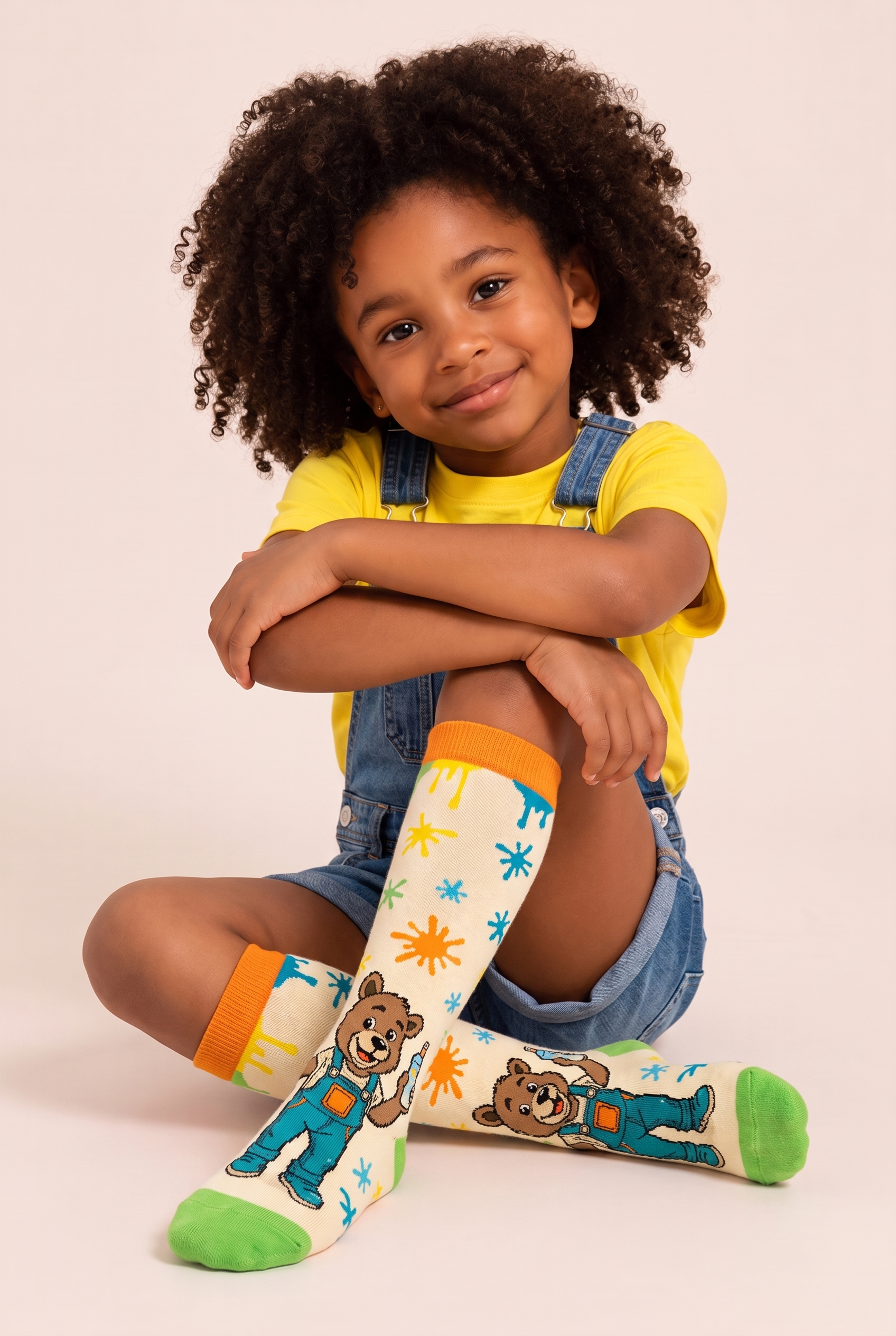 Children's Teddy Bear Knee-High Socks