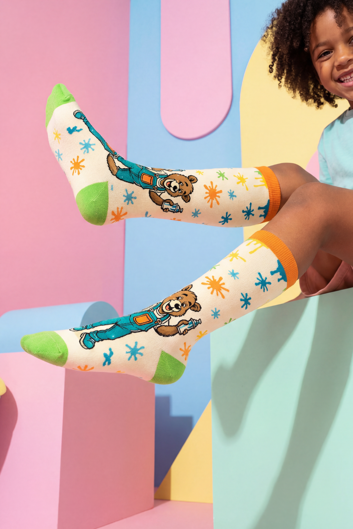 Children's Teddy Bear Knee-High Socks