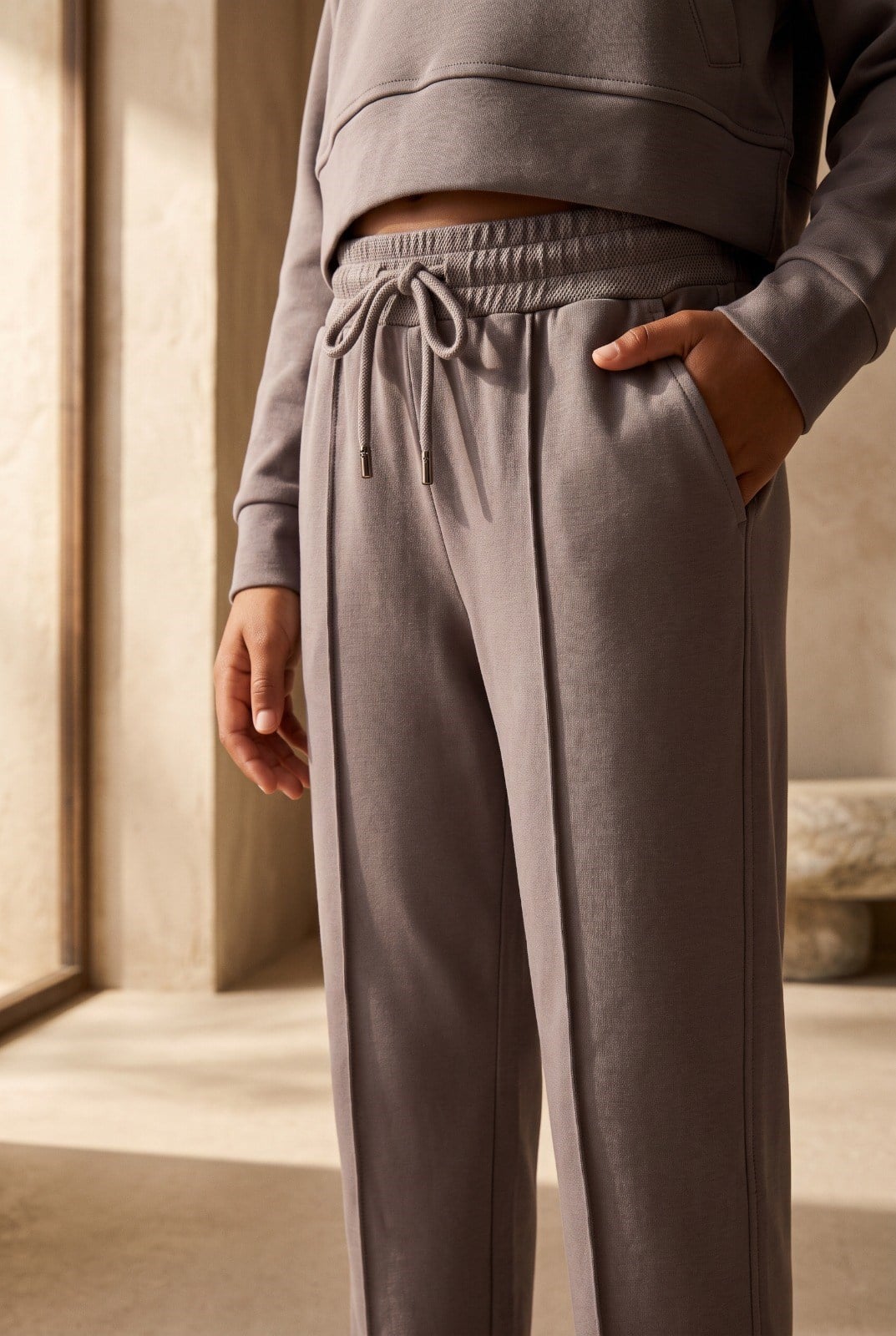 Çocuk Basic Fluffy Eşofman Altı Koyu Gri