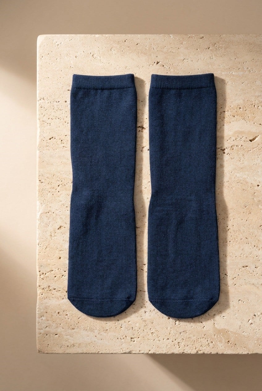 Kids Basic Socks Navy Blue