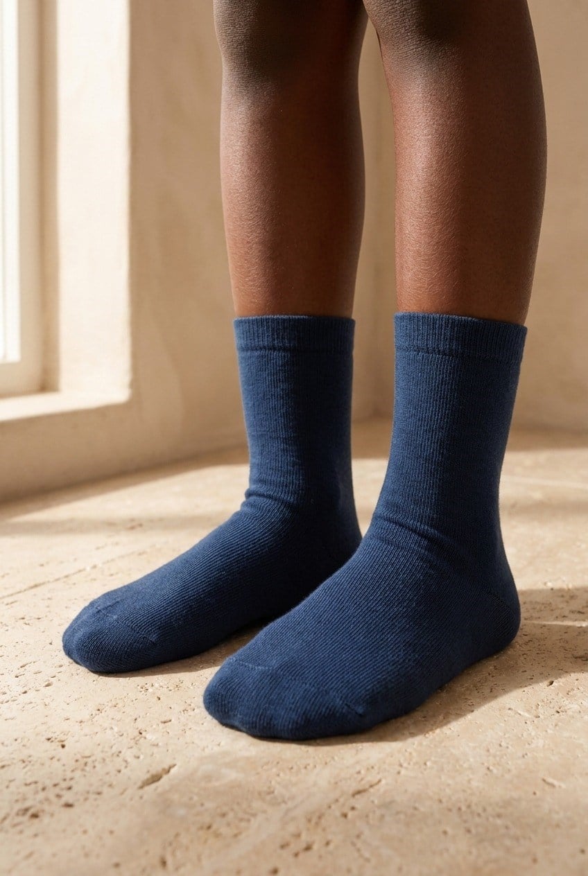 Kids Basic Socks Navy Blue