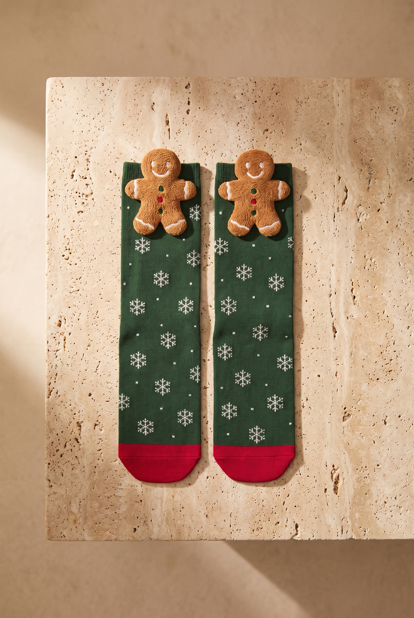 Çocuk Ginger Breadman Kutulu Yılbaşı Soket Çorap