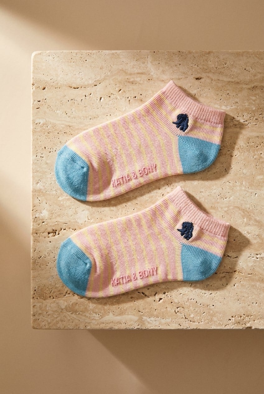 Children's Animal Patterned 4-Pack Step Socks Multicolored
