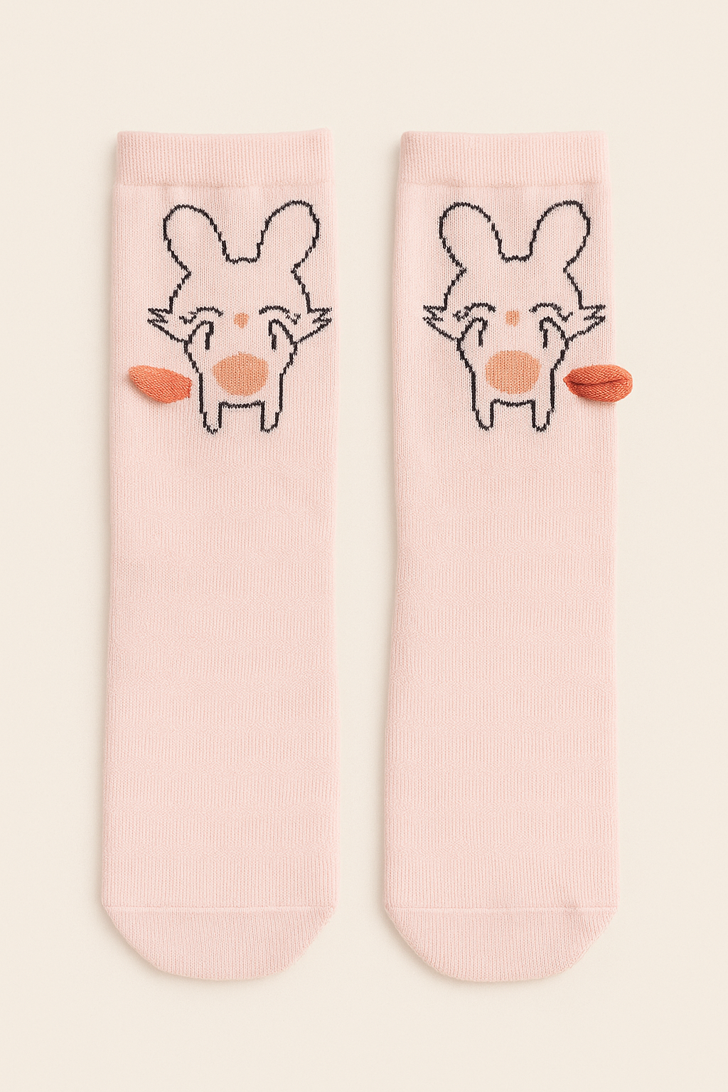 Çocuk Hayvan Desenli Soket Çorap Pembe