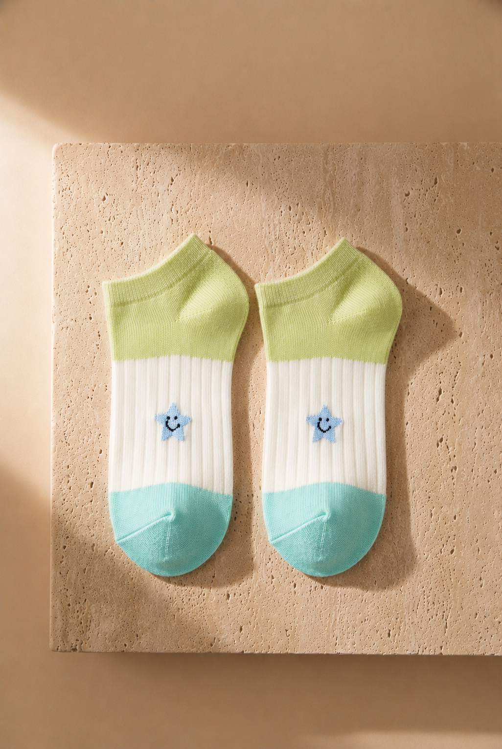 Çocuk Minik Desenli 6'lı Paket Step Çorap Çok Renkli