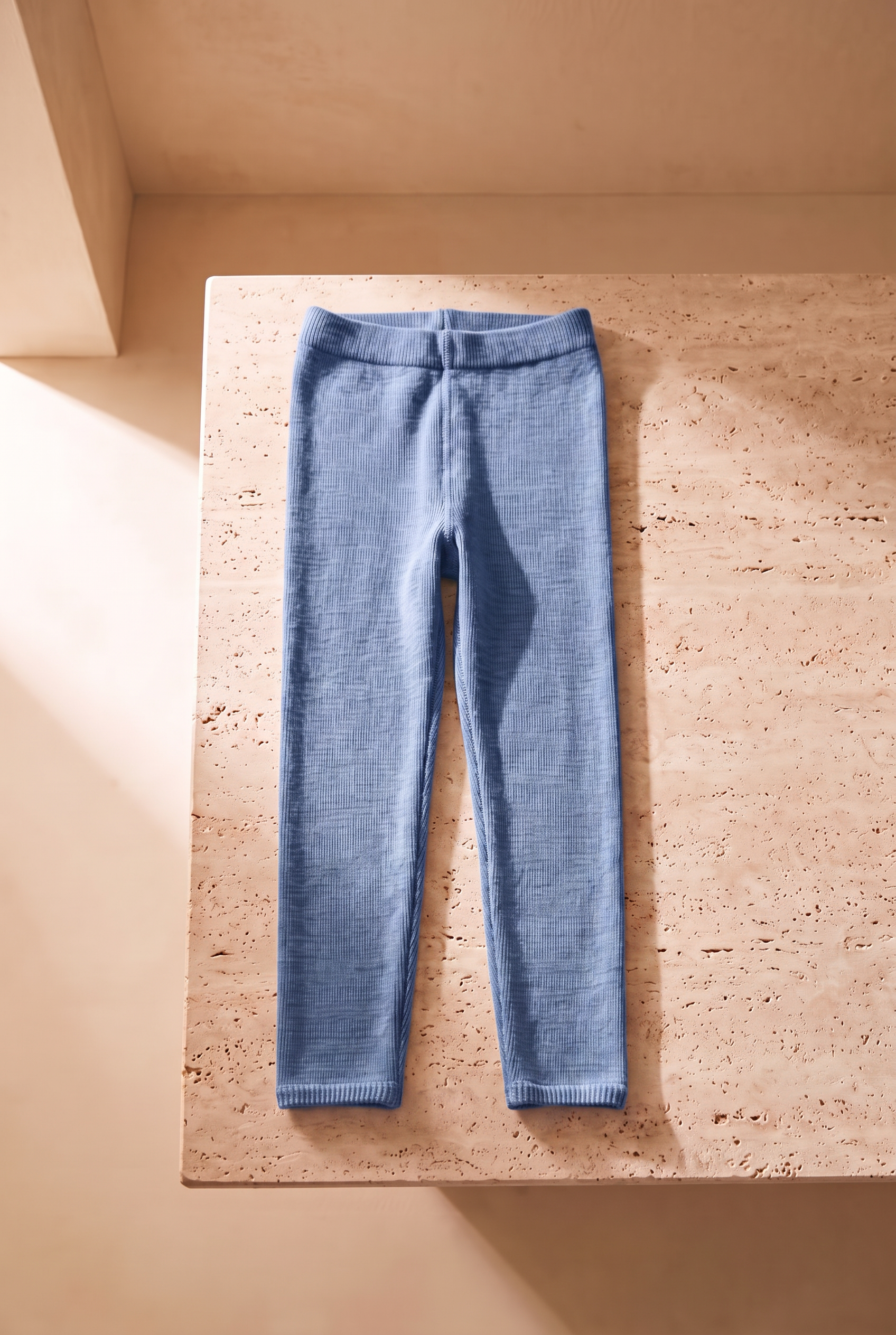 Children's Cotton Tights Blue Melange