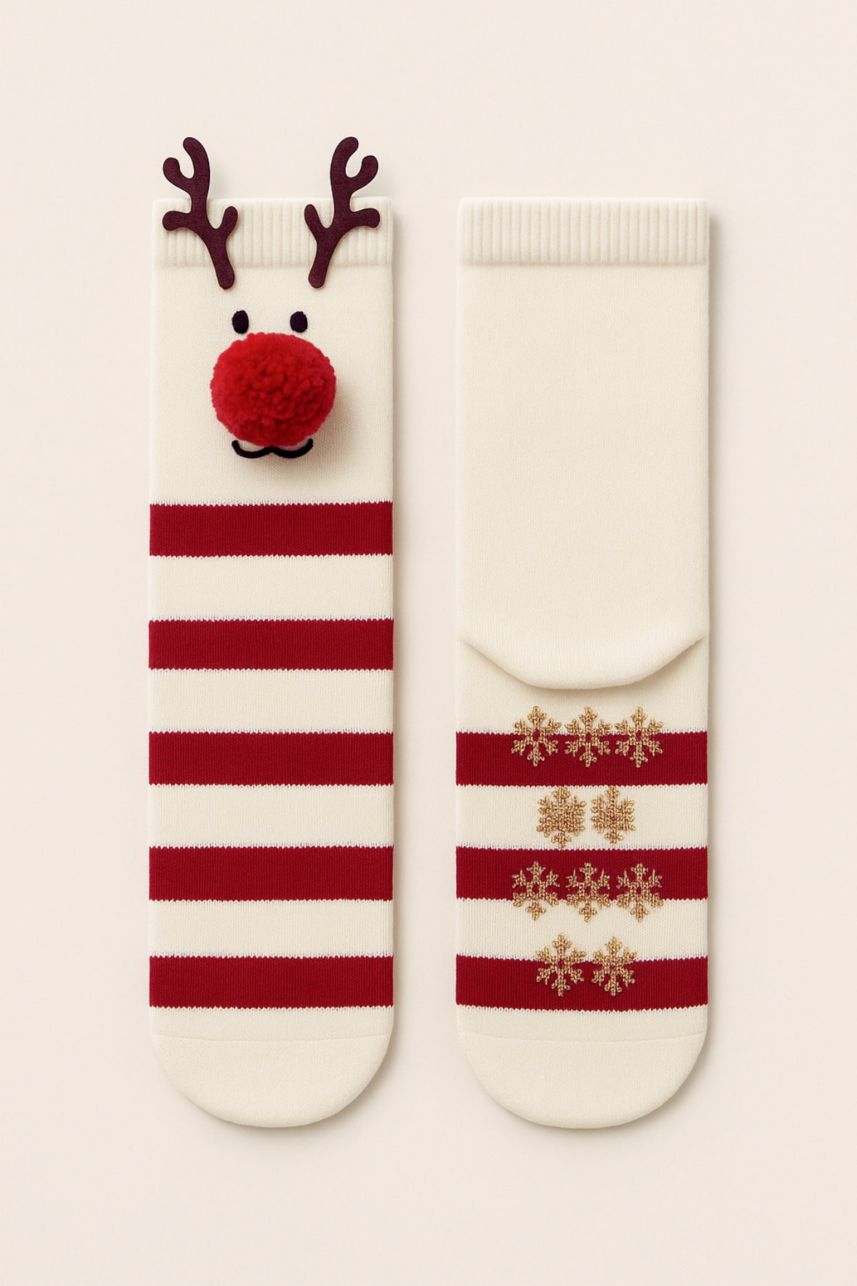 Çocuk Ponpon Aksesuarlı Soket Çorap