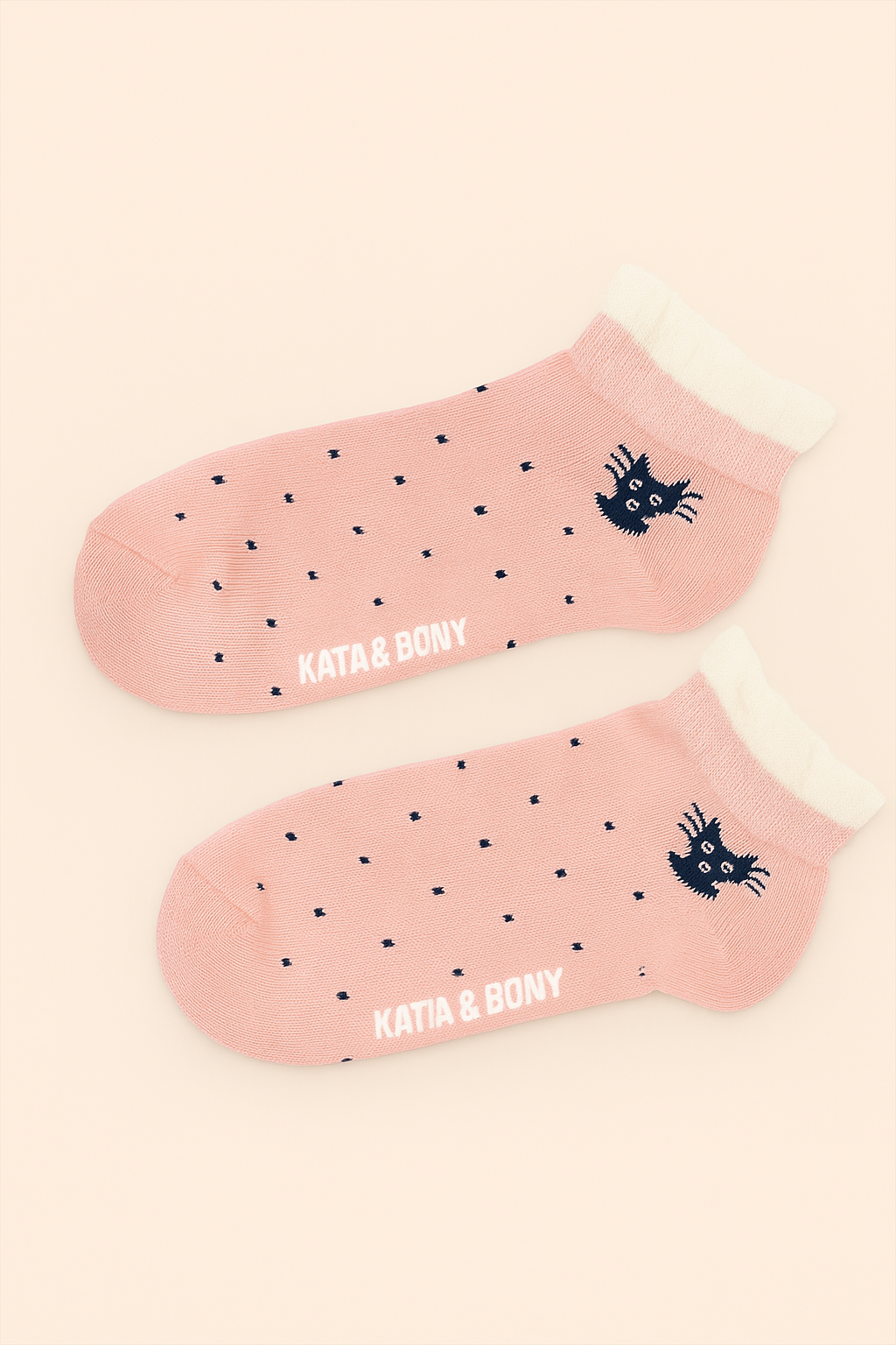 Çocuk Puantiyeli Step Çorap Pembe