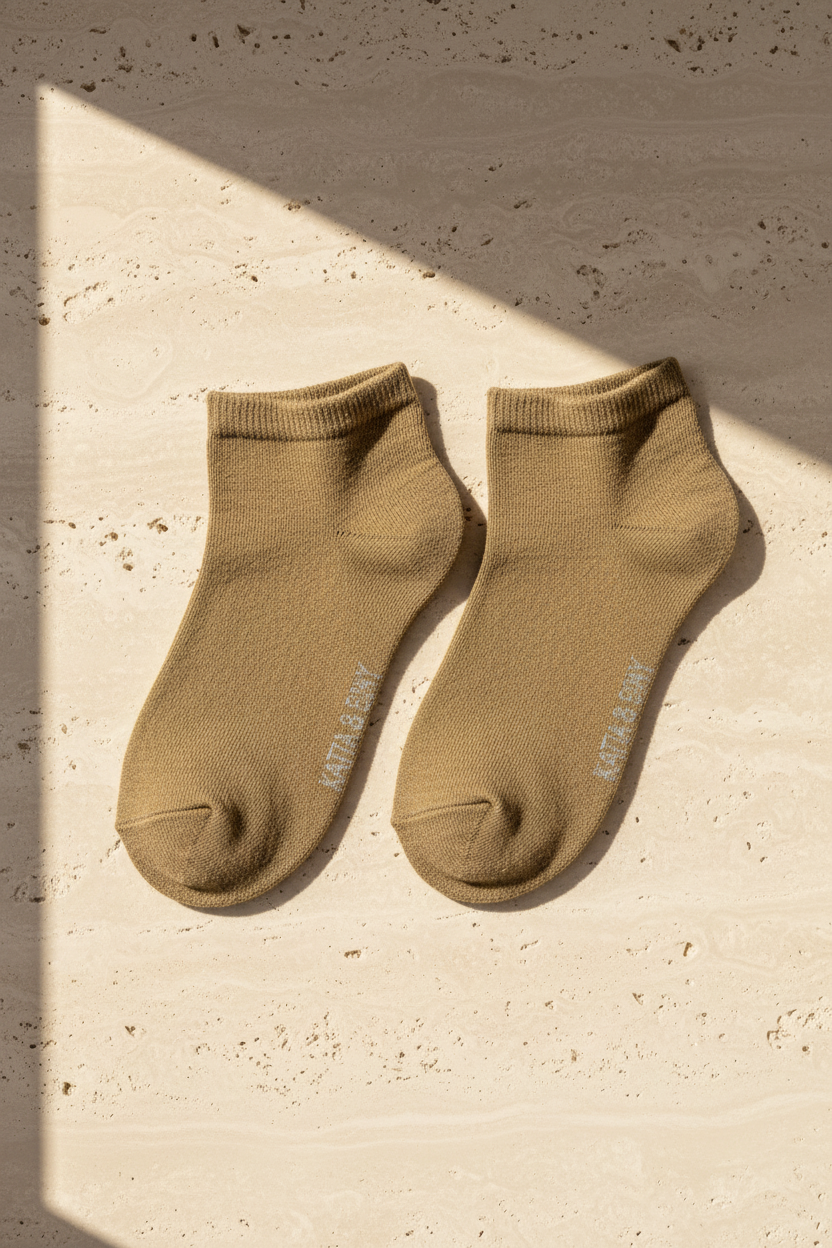 Kids Step Socks Khaki