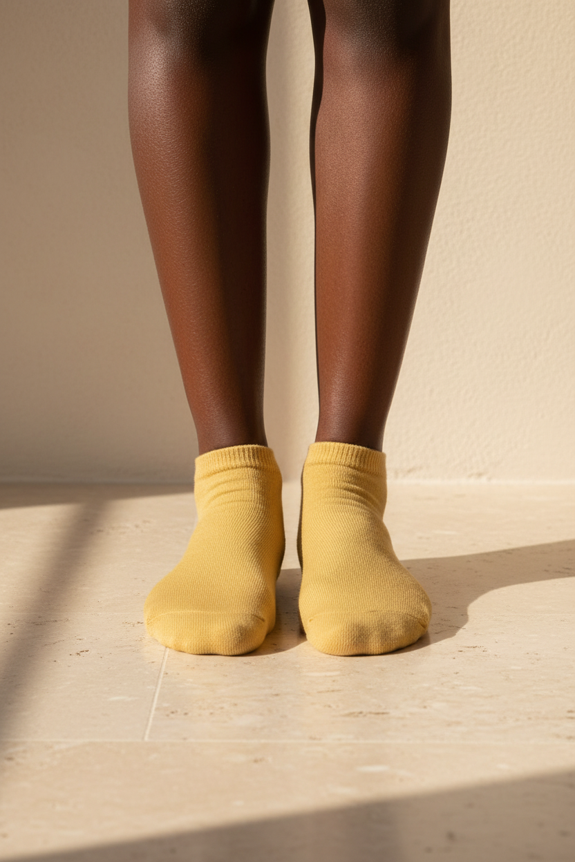 Kids Step Socks Mustard