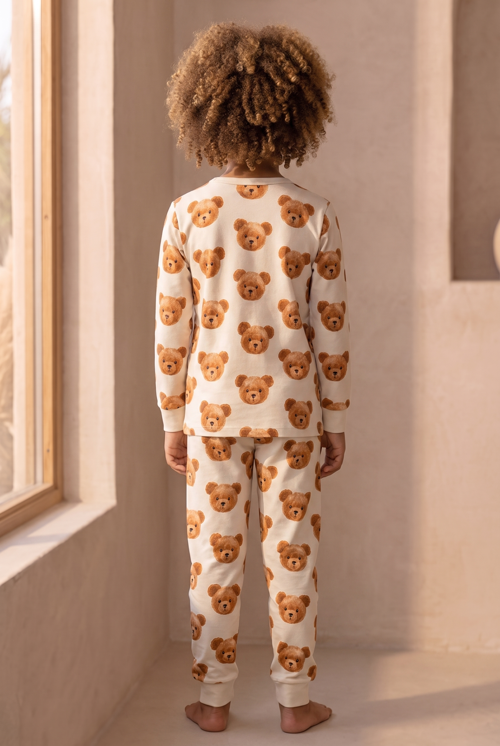 Çocuk Teddy Desenli Pijama Takımı