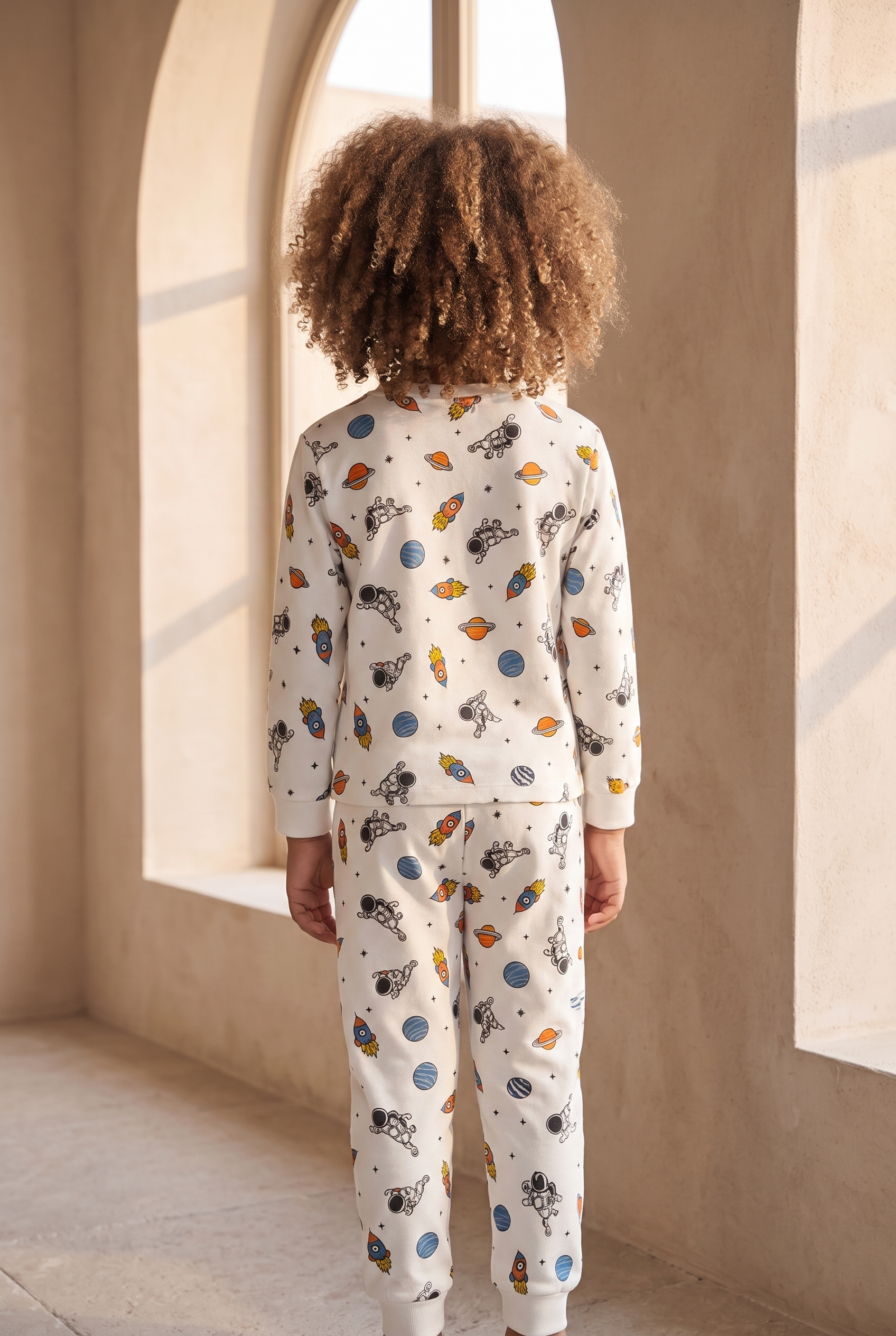 Çocuk Uzay Baskılı Pijama Takımı