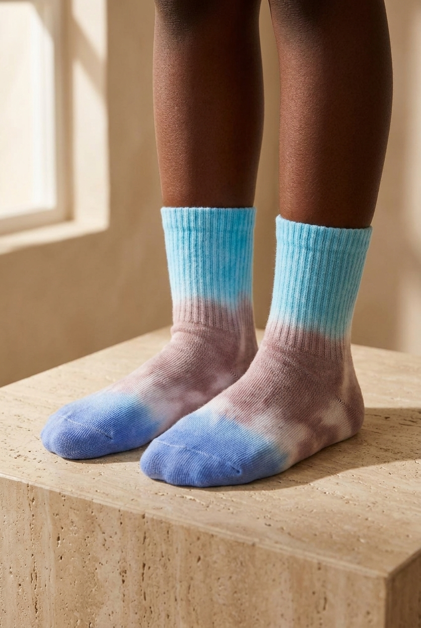 Colorful Children's Socket Socks Blue