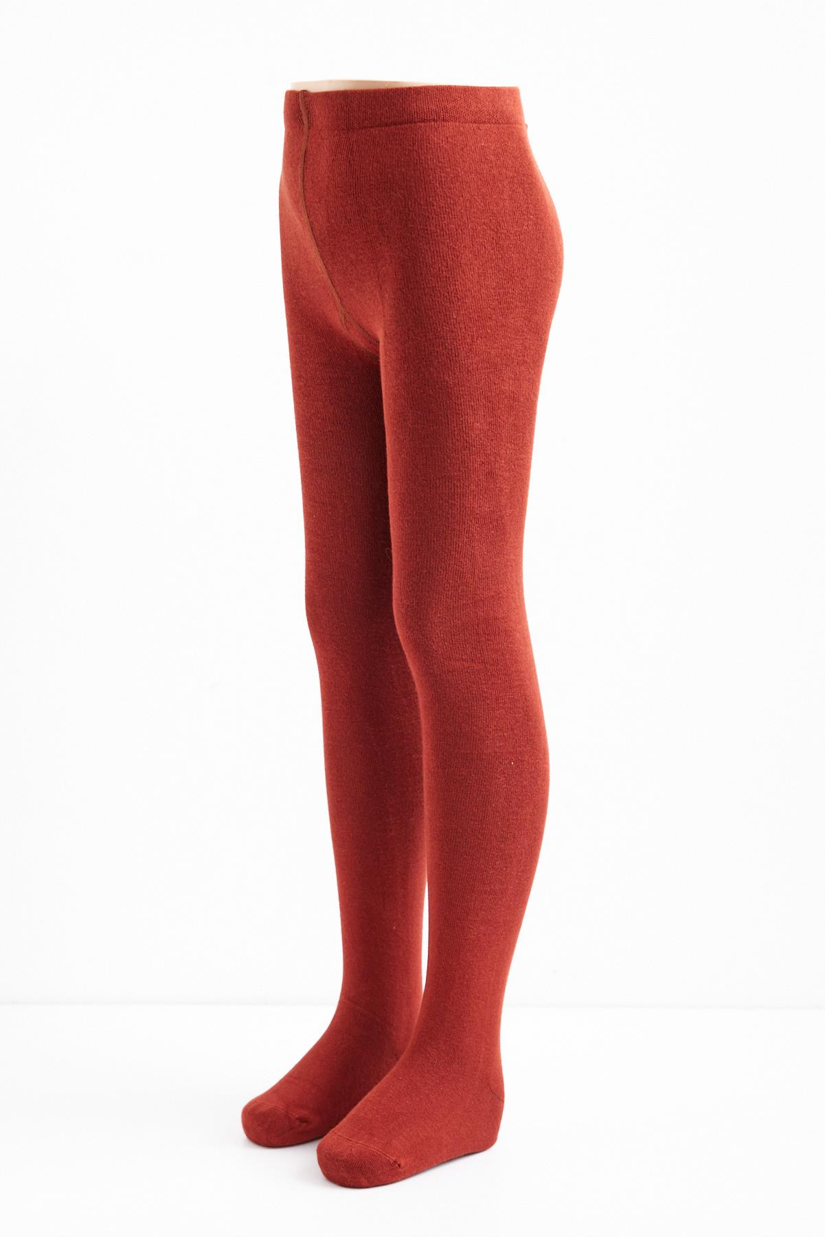 Cotton Basic Çocuk Külotlu Çorap KİREMİT