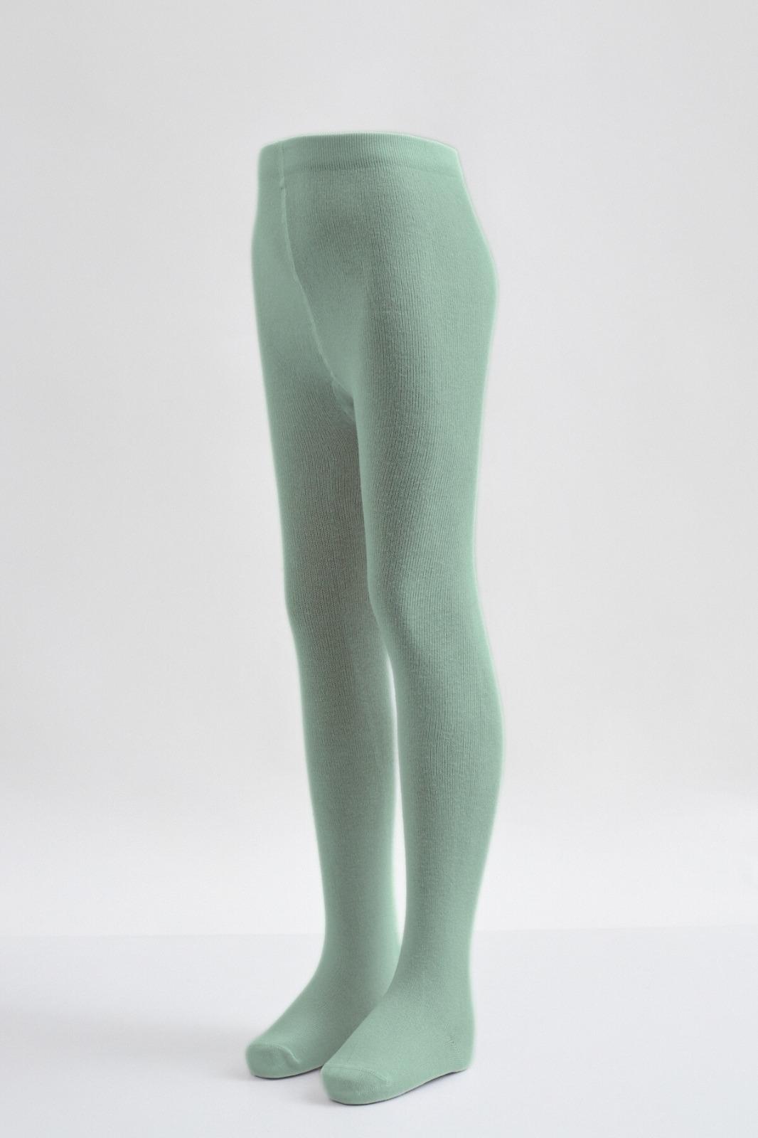 Cotton Basic Çocuk Külotlu Çorap Yeşil