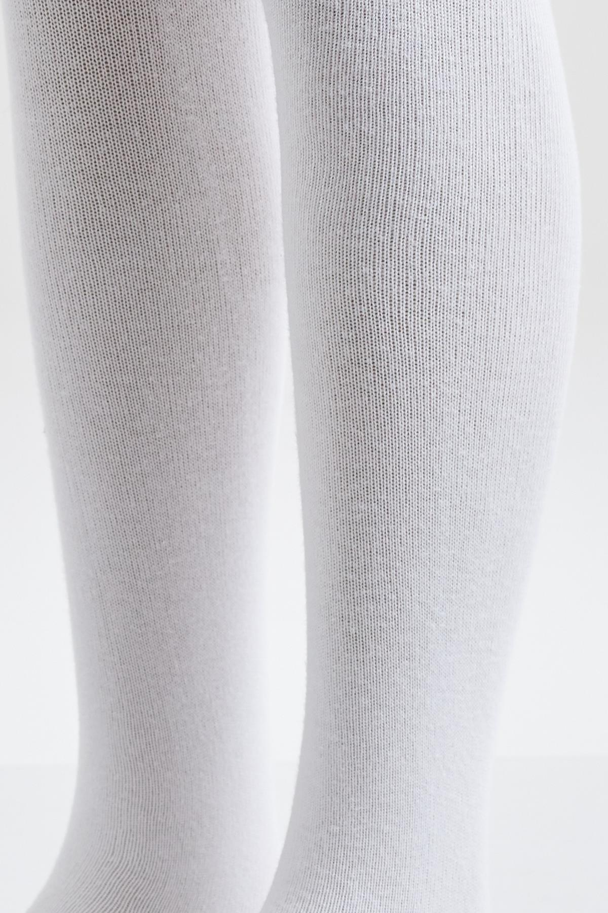 Cotton Basic iÇocuk Külotlu Çorap Beyaz