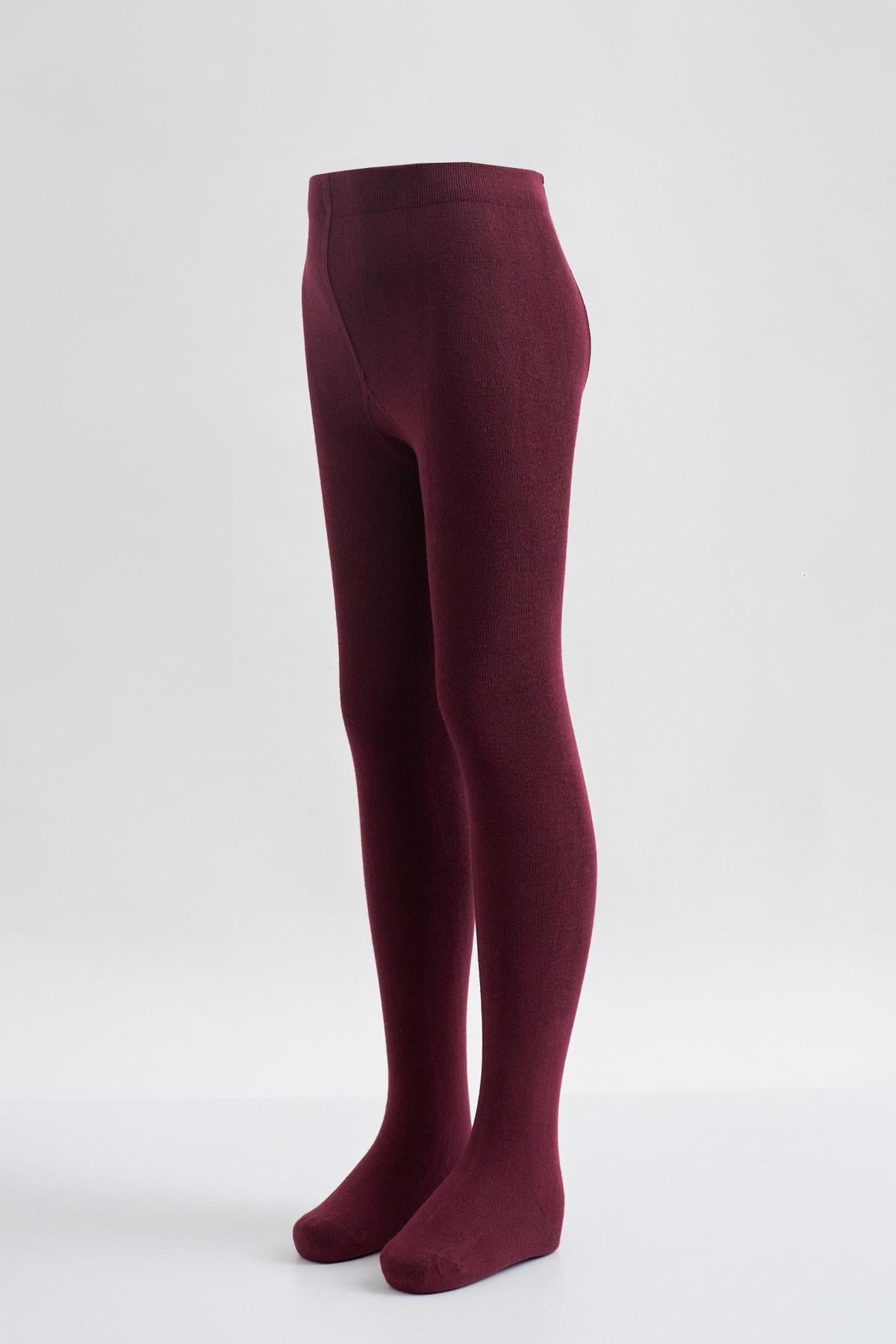Cotton Basic iÇocuk Külotlu Çorap BORDO